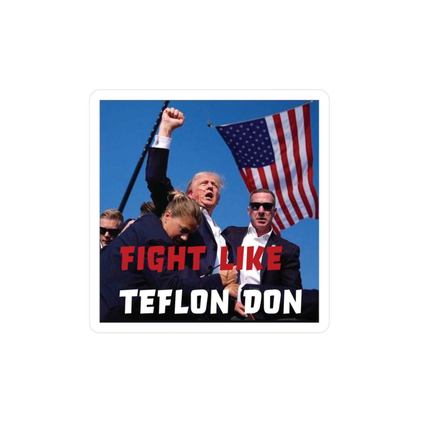 Fight Like Teflon Don Kiss-Cut Vinyl Decals