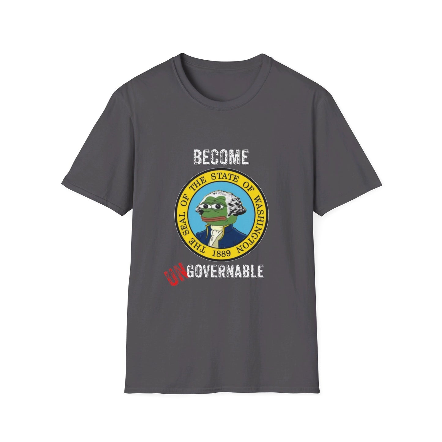 Become Ungovernable Washington Seal with Pepe Softstyle T-Shirt