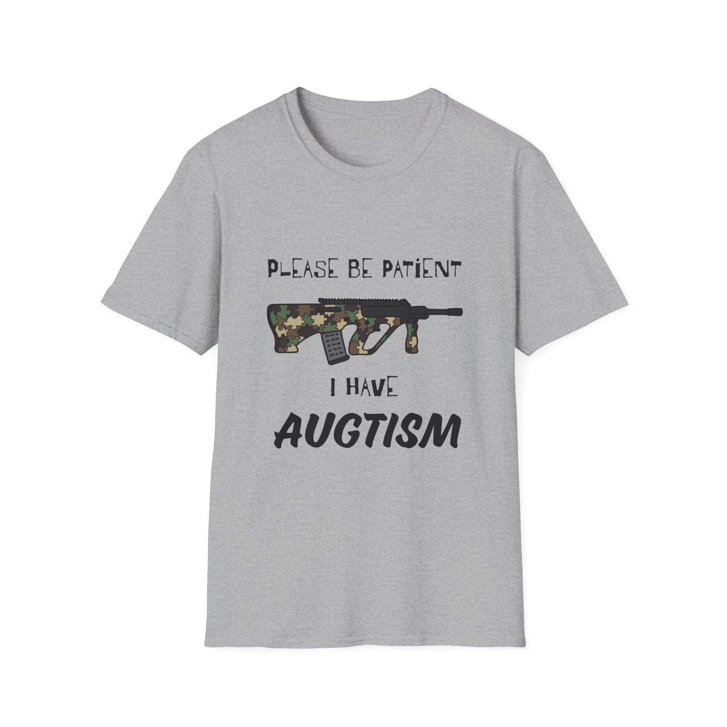 M81 Be Patient I have Augtism Softstyle T-Shirt
