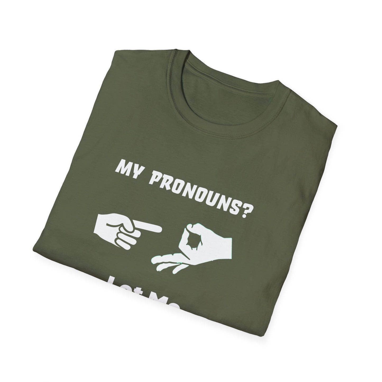 Unisex Softstyle T-Shirt My Pronouns? She / Them Tidd!es$