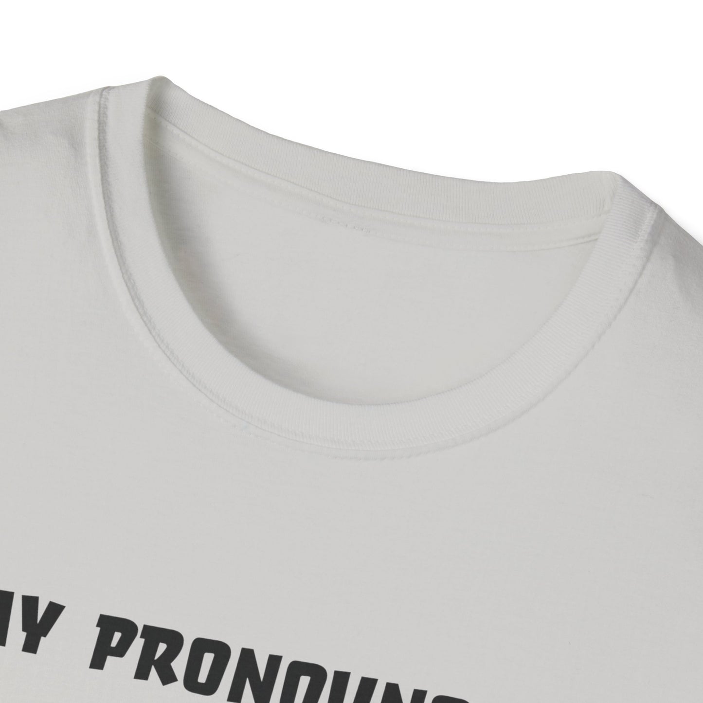 Unisex Softstyle T-Shirt My Pronouns? She / Them Tidd!es$