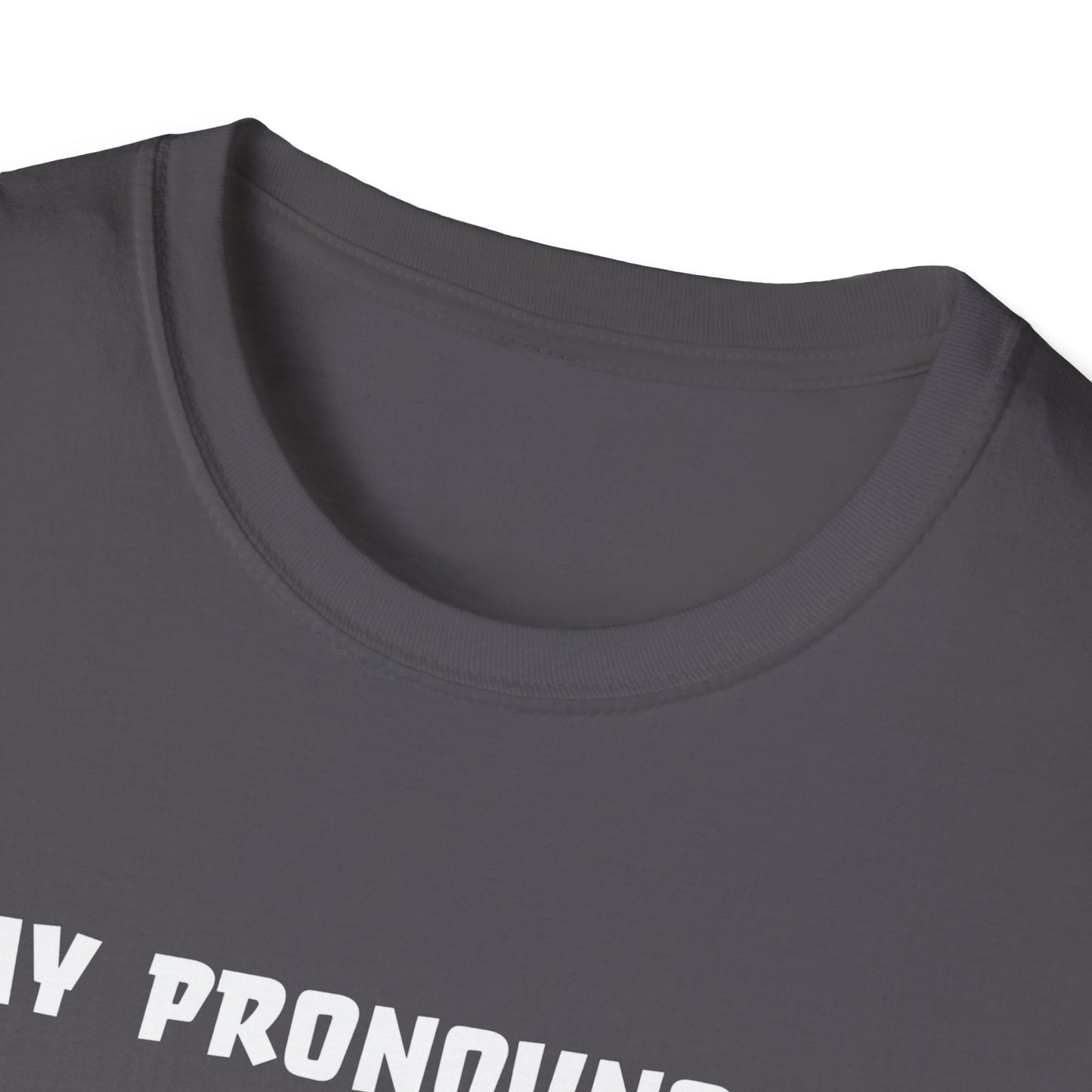 Unisex Softstyle T-Shirt My Pronouns? She / Them Tidd!es$
