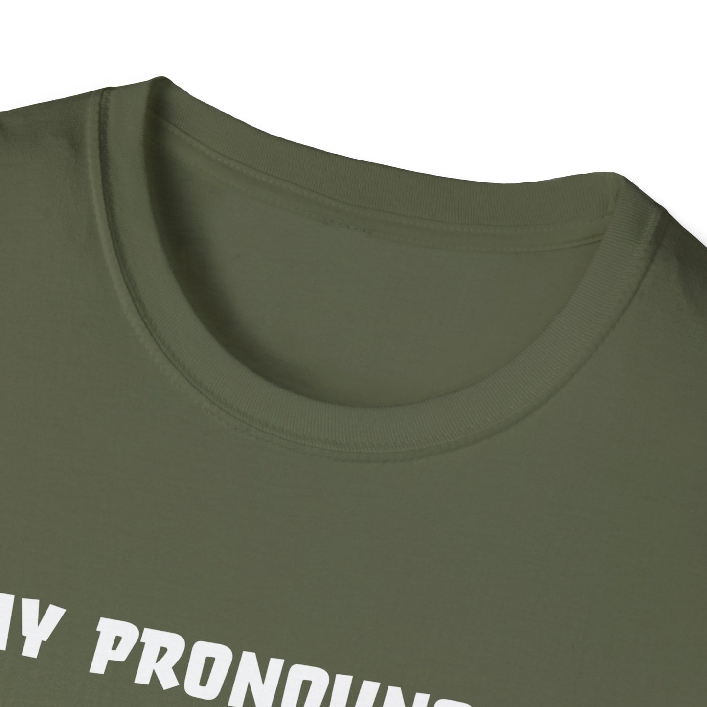 Unisex Softstyle T-Shirt My Pronouns? She / Them Tidd!es$