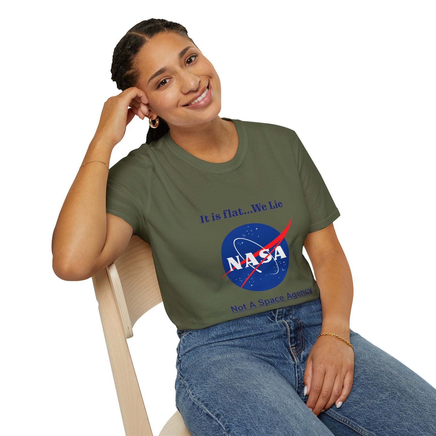 Nasa Flat Earth Unisex T-Shirt