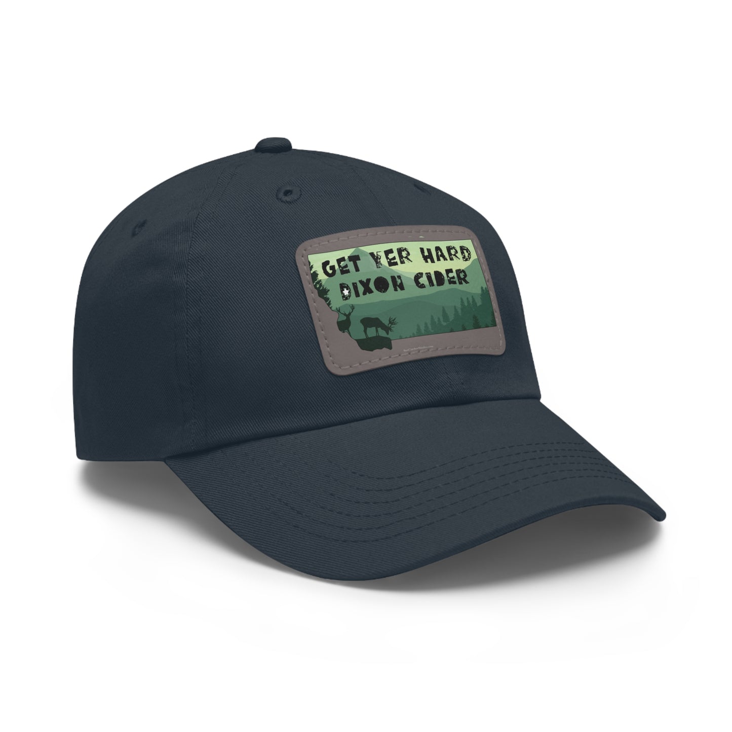 Get Your Hard Dixon Cider Hat with Leather Patch (Rectangle)