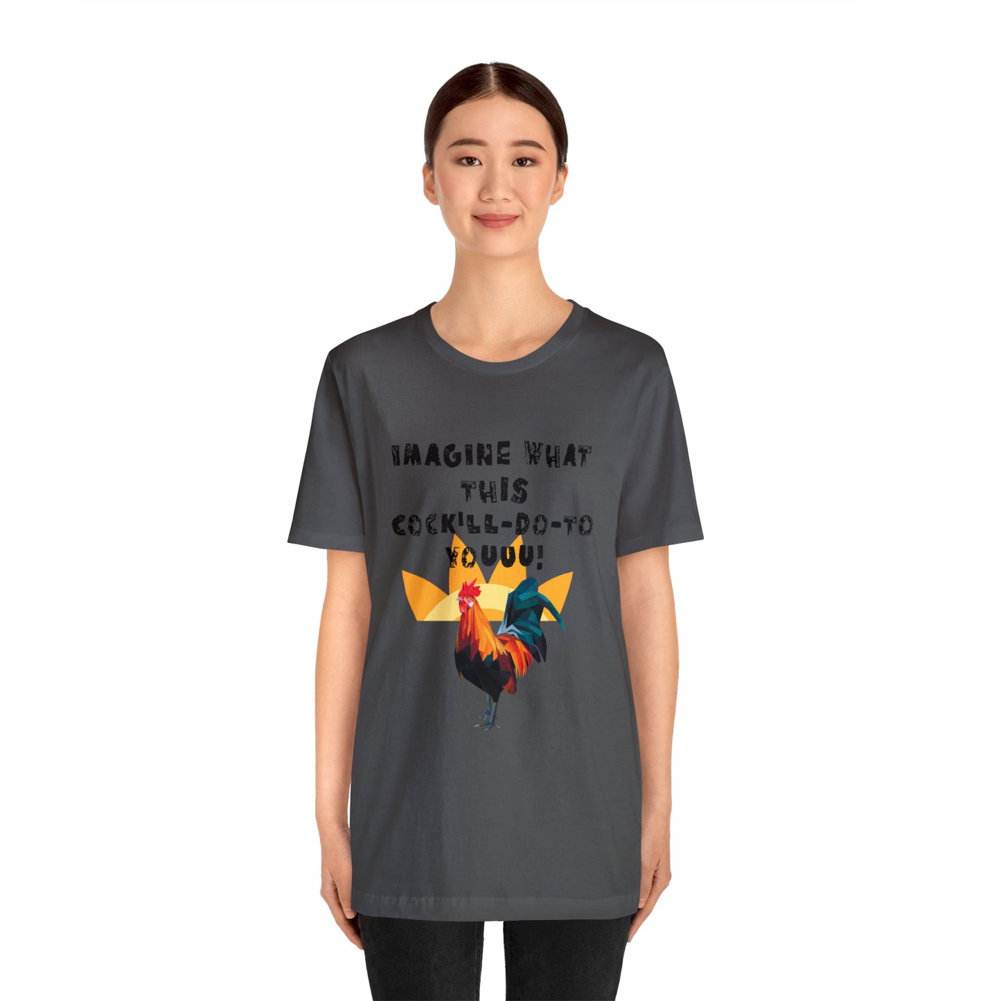 Rooster Adult Humor Men's Jersey Short Sleeve Tee
