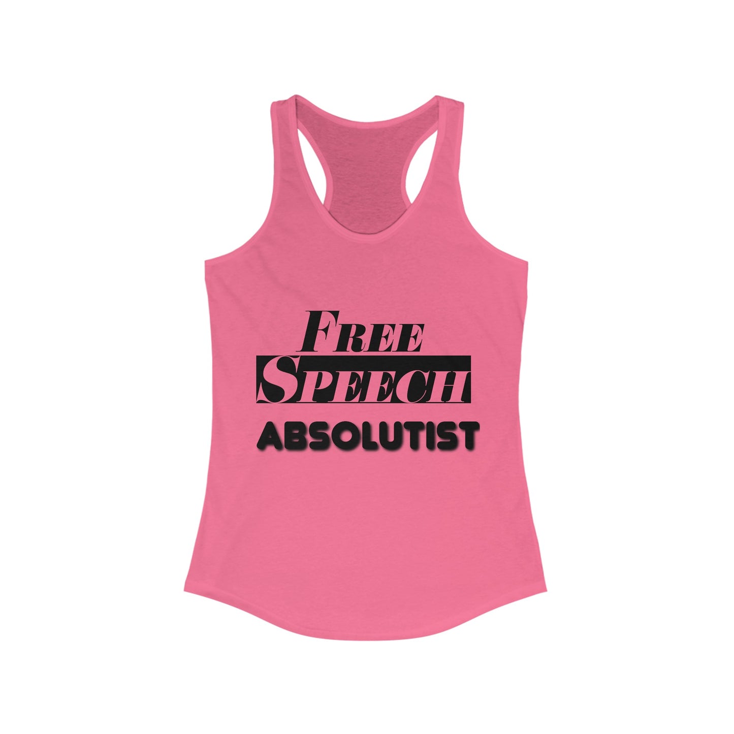 Free Speech Absolutist Women's Ideal Racerback Tank