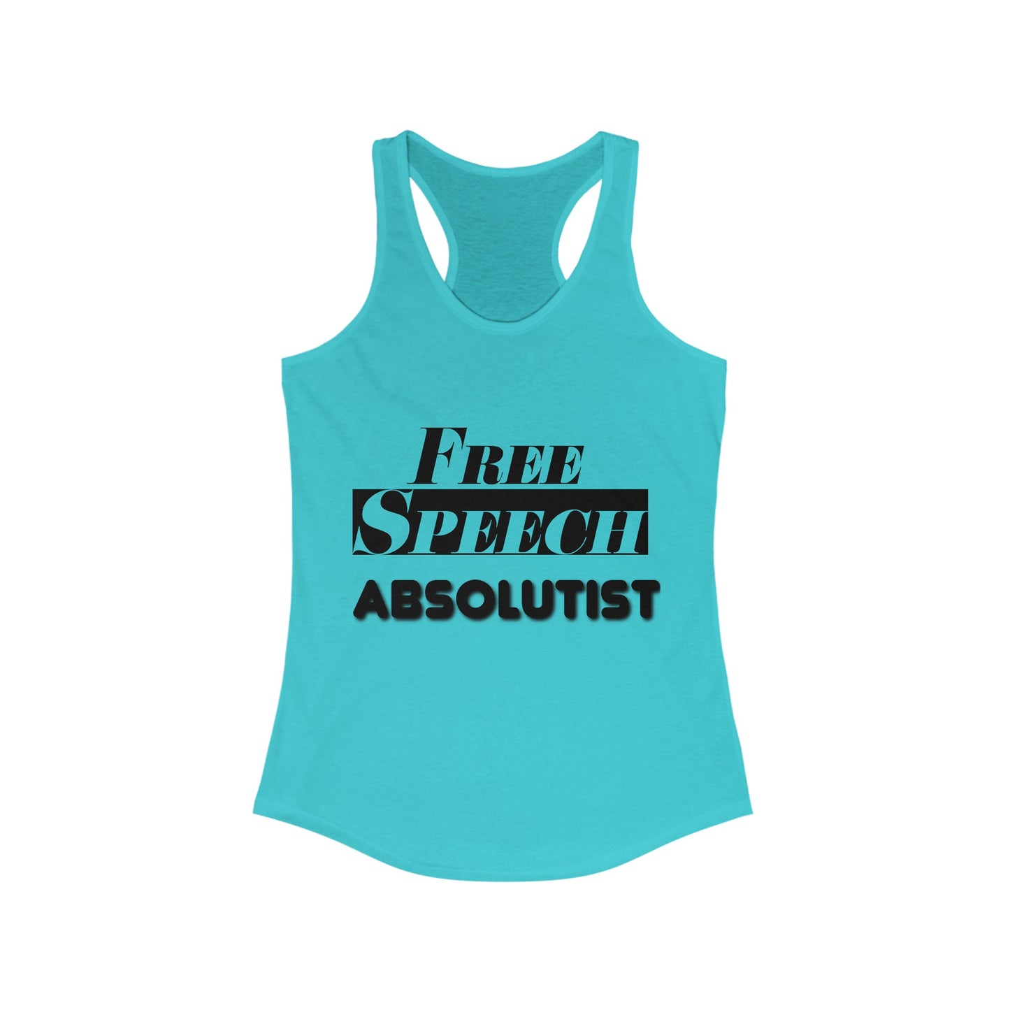 Free Speech Absolutist Women's Ideal Racerback Tank