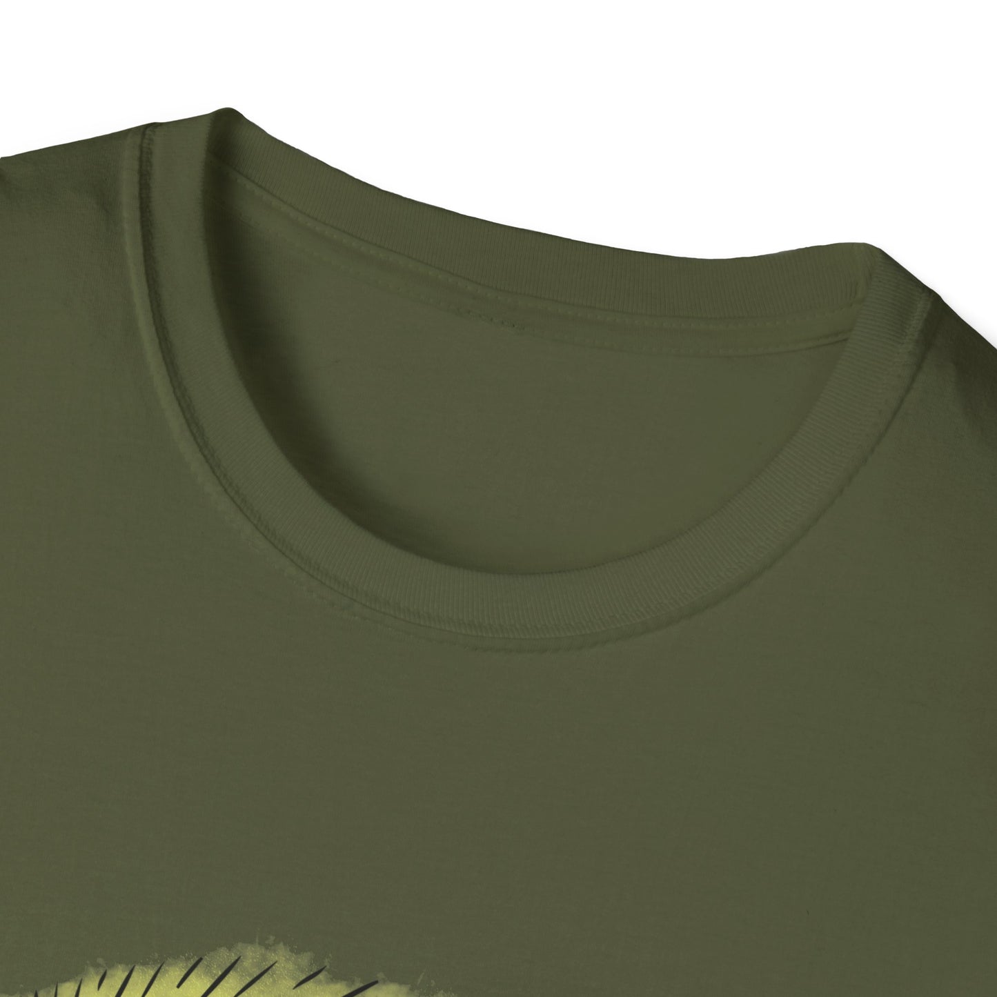 Surfing drinking T-Rex Unisex Softstyle T-Shirt
