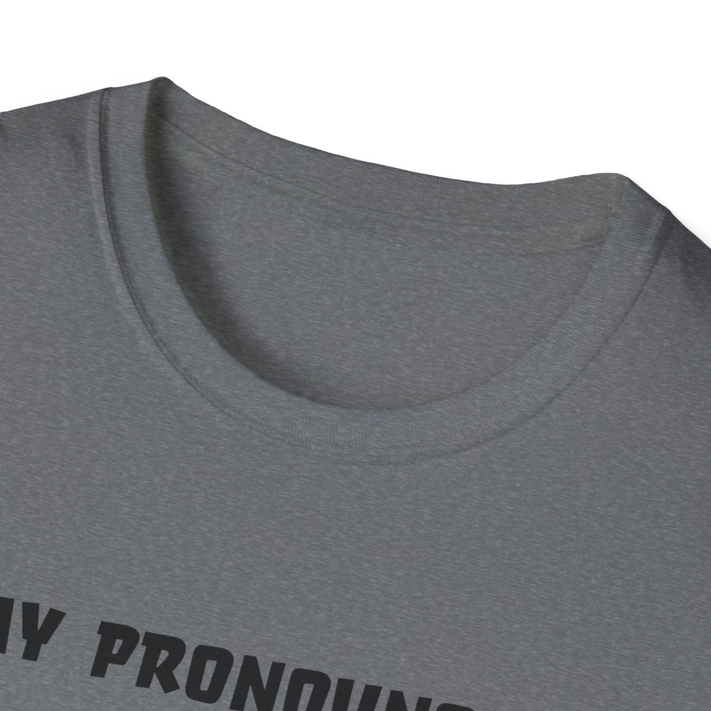 Unisex Softstyle T-Shirt My Pronouns? She / Them Tidd!es$