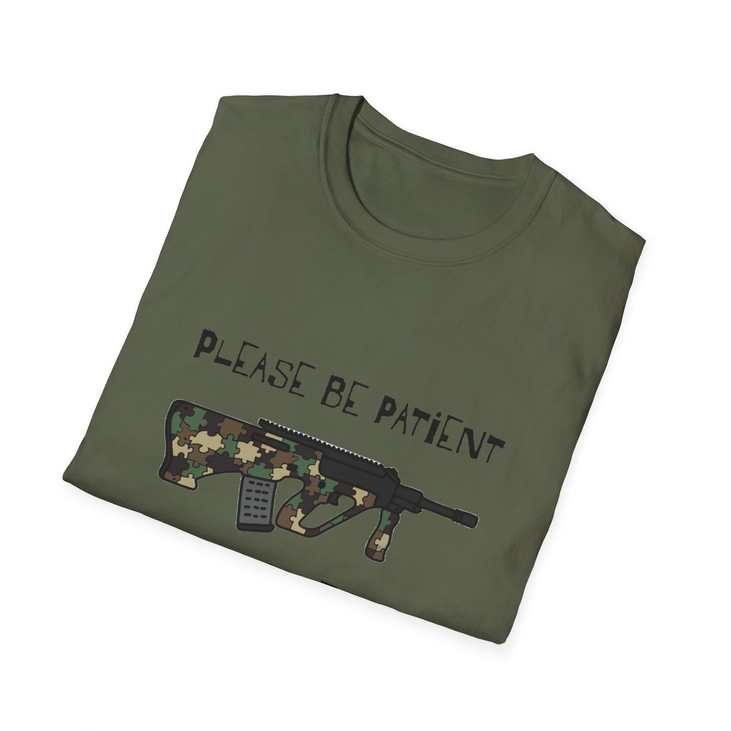 M81 Be Patient I have Augtism Softstyle T-Shirt