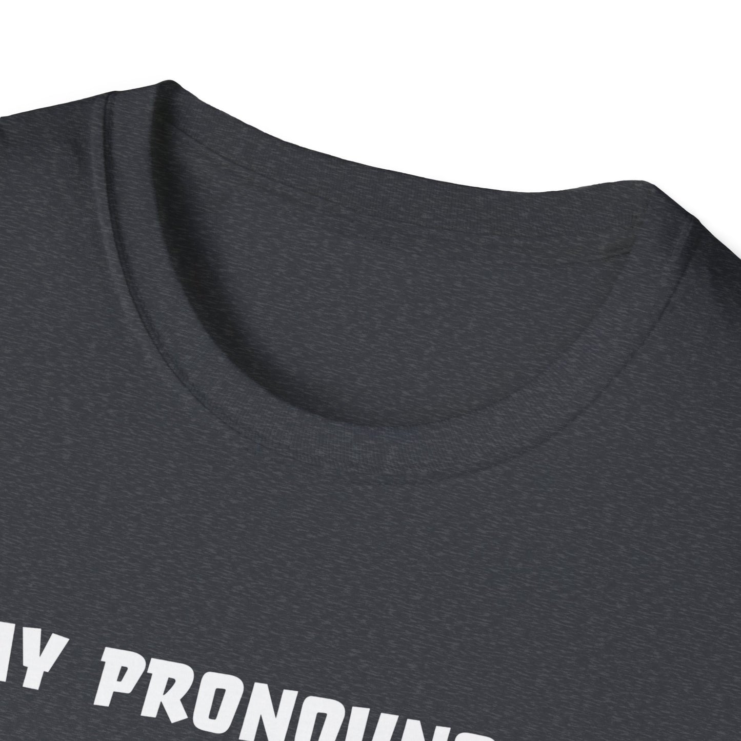 Unisex Softstyle T-Shirt My Pronouns? She / Them Tidd!es$