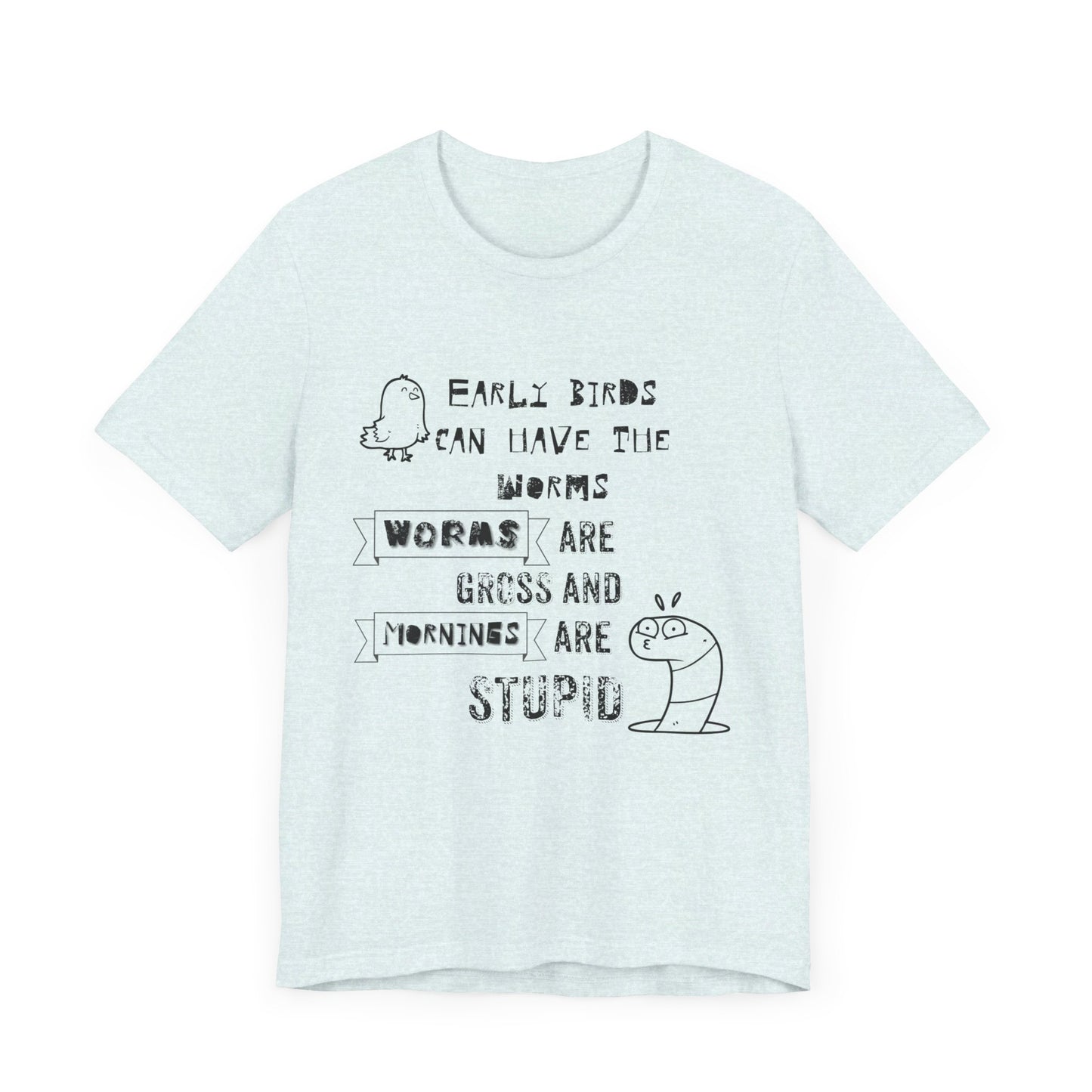 Mornings Are Stupid Sassy Jersey Short Sleeve Tee