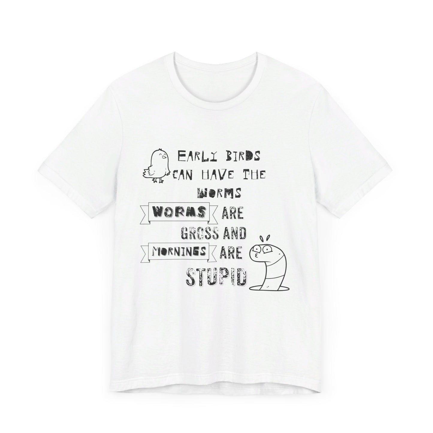 Mornings Are Stupid Sassy Jersey Short Sleeve Tee