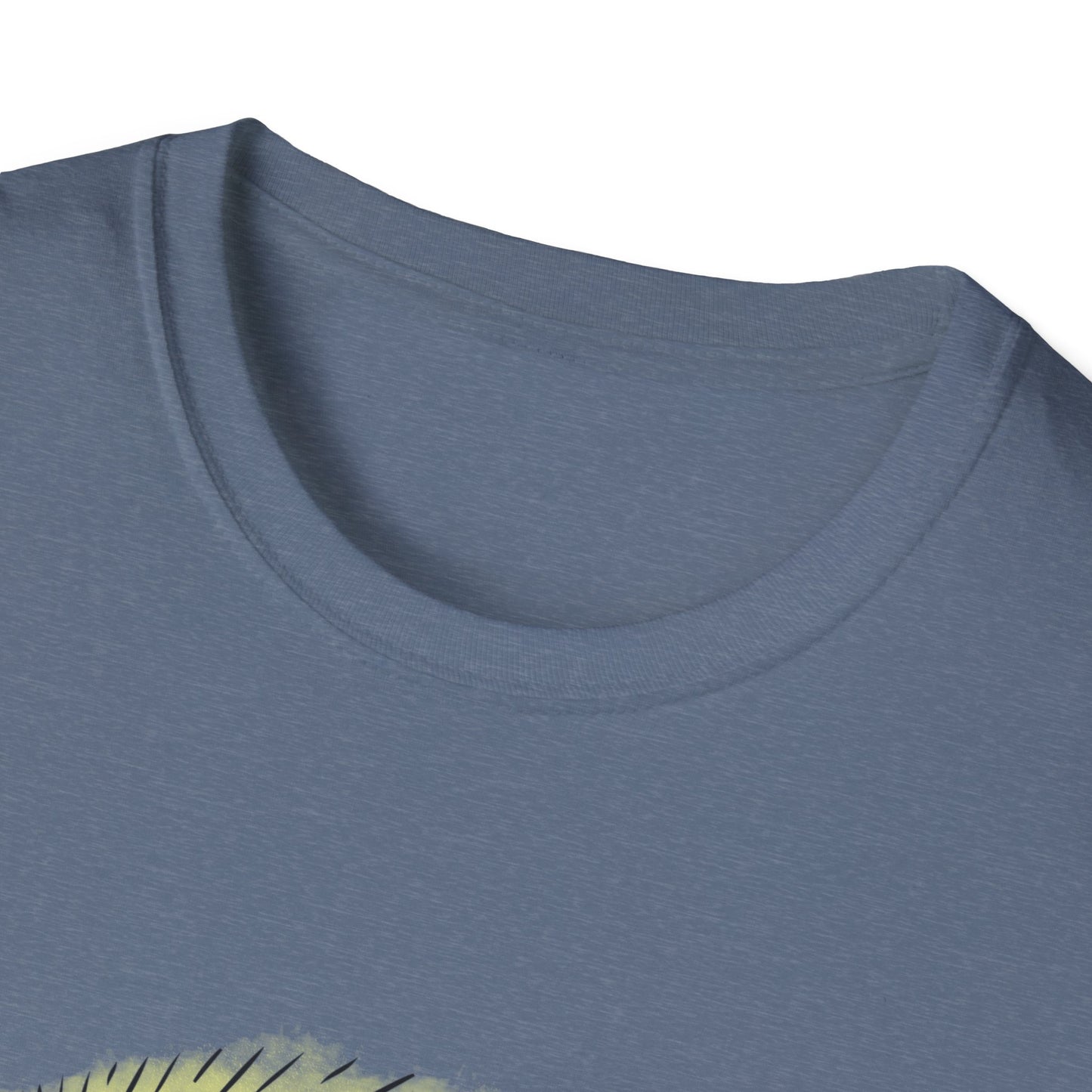 Surfing drinking T-Rex Unisex Softstyle T-Shirt