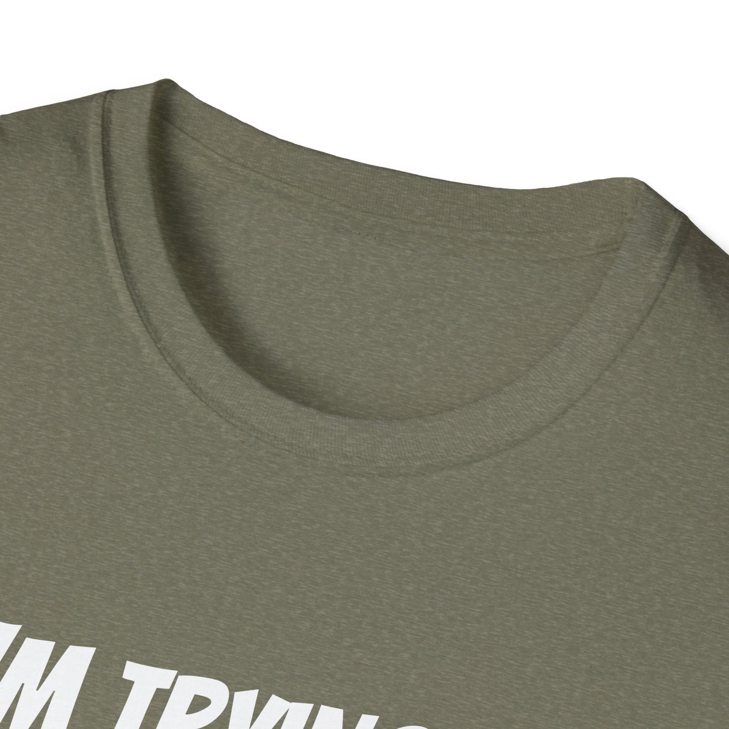 I'm trying to get her a green card Funny First date Unisex Softstyle T-Shirt
