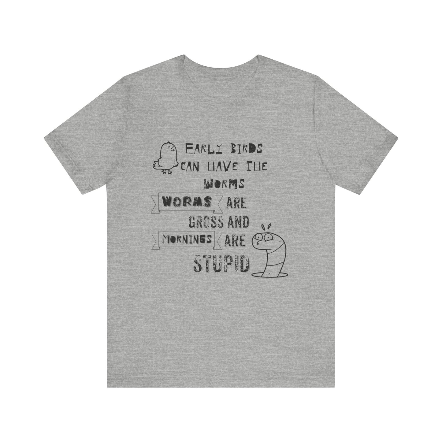 Mornings Are Stupid Sassy Jersey Short Sleeve Tee