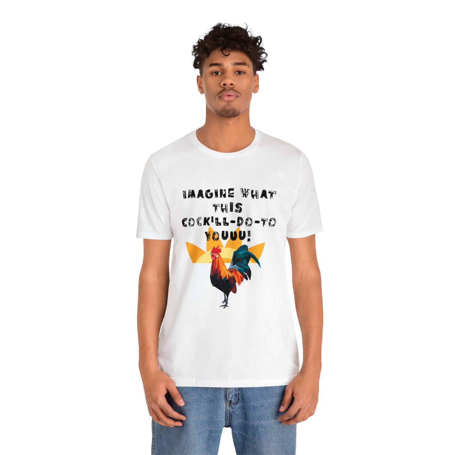 Rooster Adult Humor Men's Jersey Short Sleeve Tee
