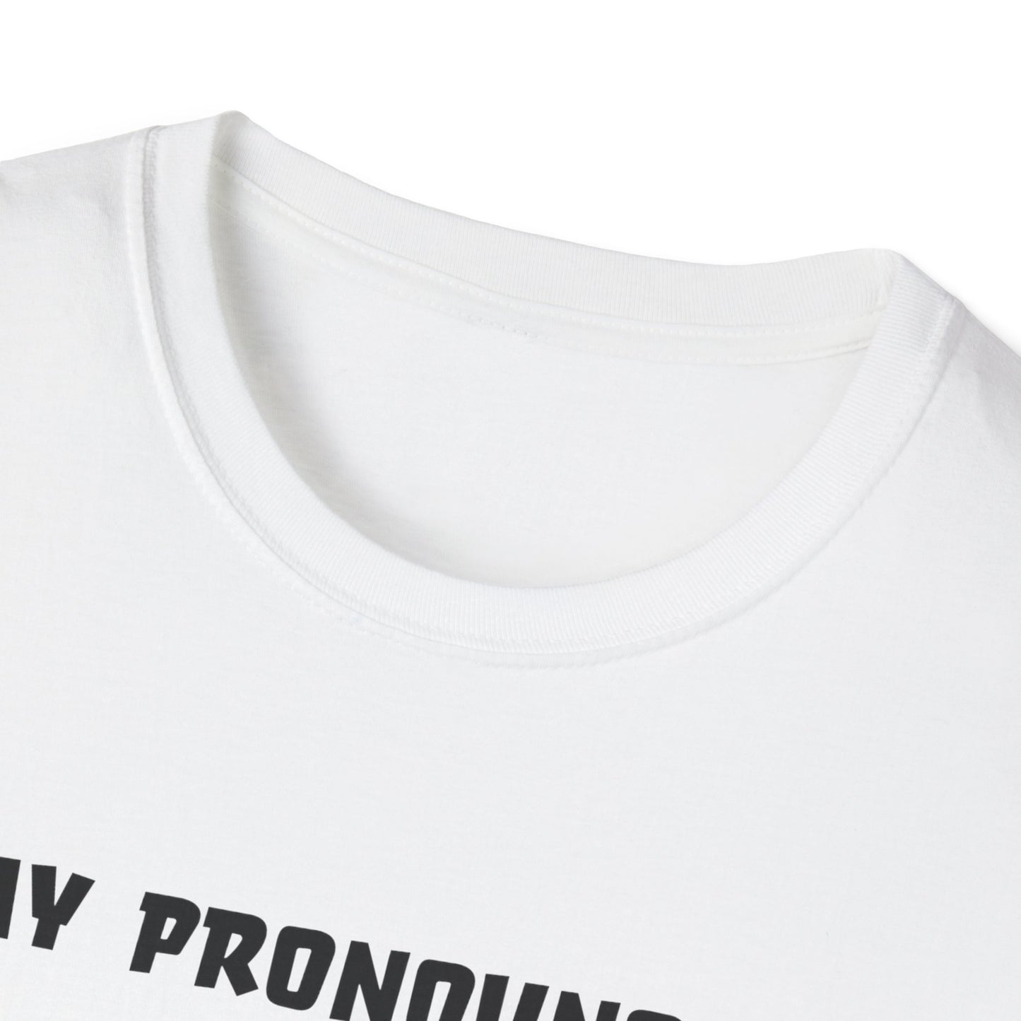 Unisex Softstyle T-Shirt My Pronouns? She / Them Tidd!es$