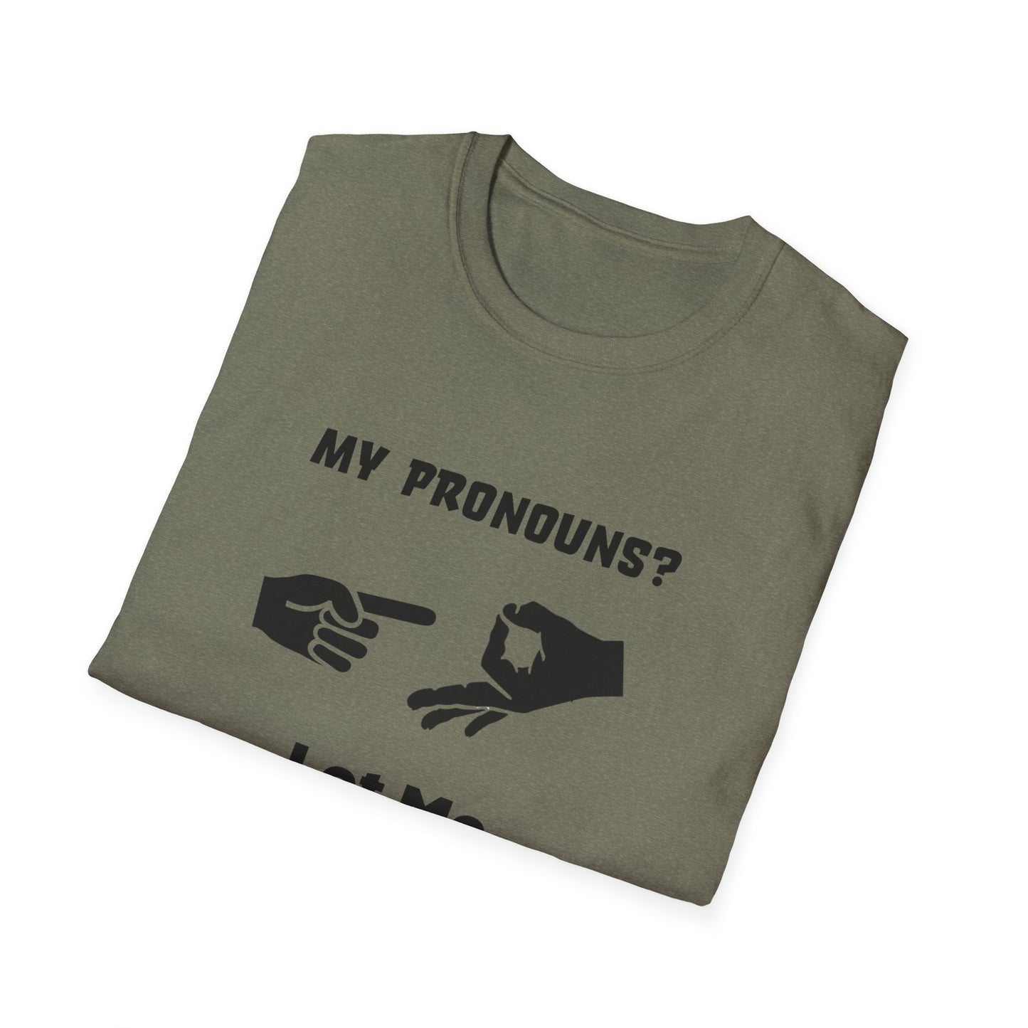 Unisex Softstyle T-Shirt My Pronouns? She / Them Tidd!es$