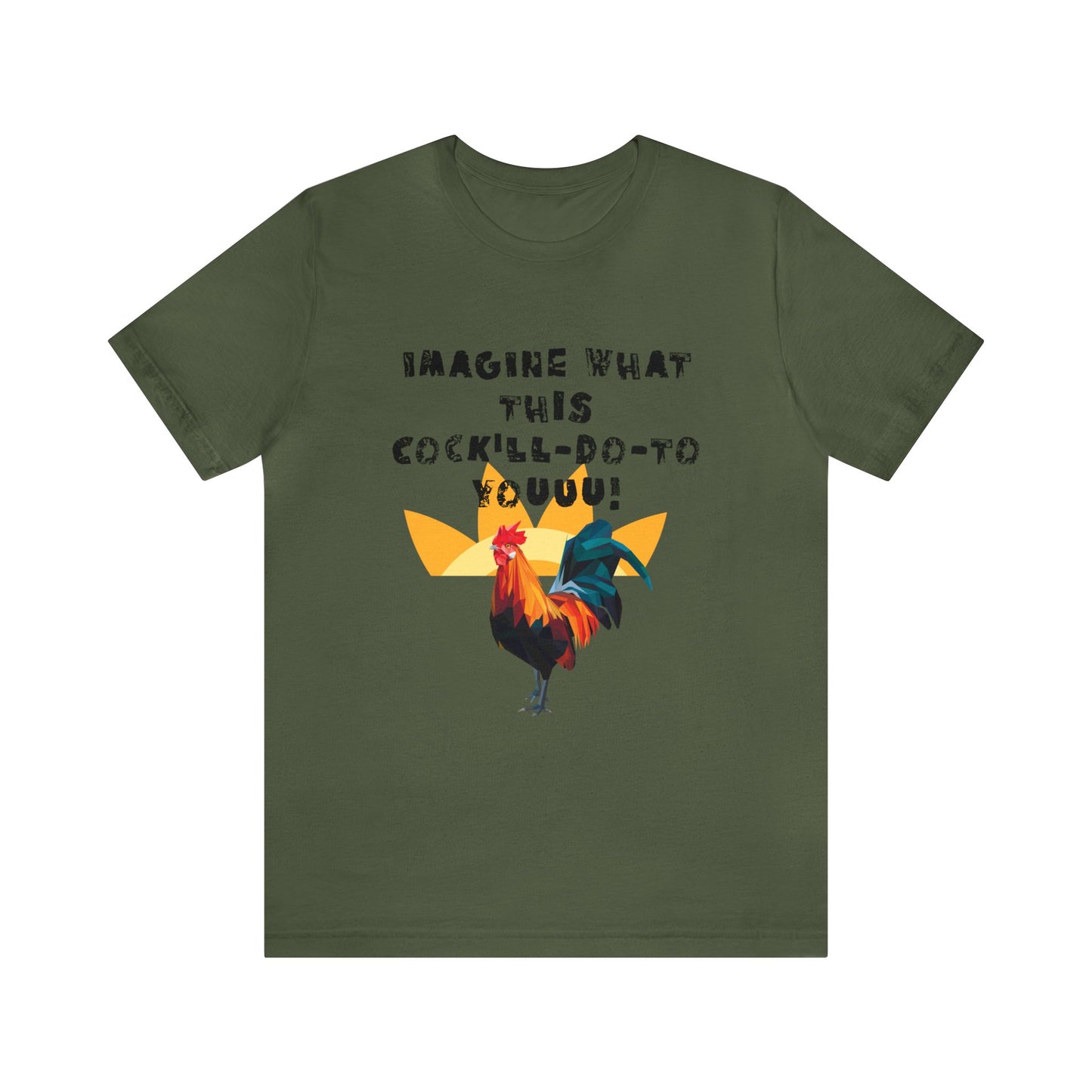 Rooster Adult Humor Men's Jersey Short Sleeve Tee