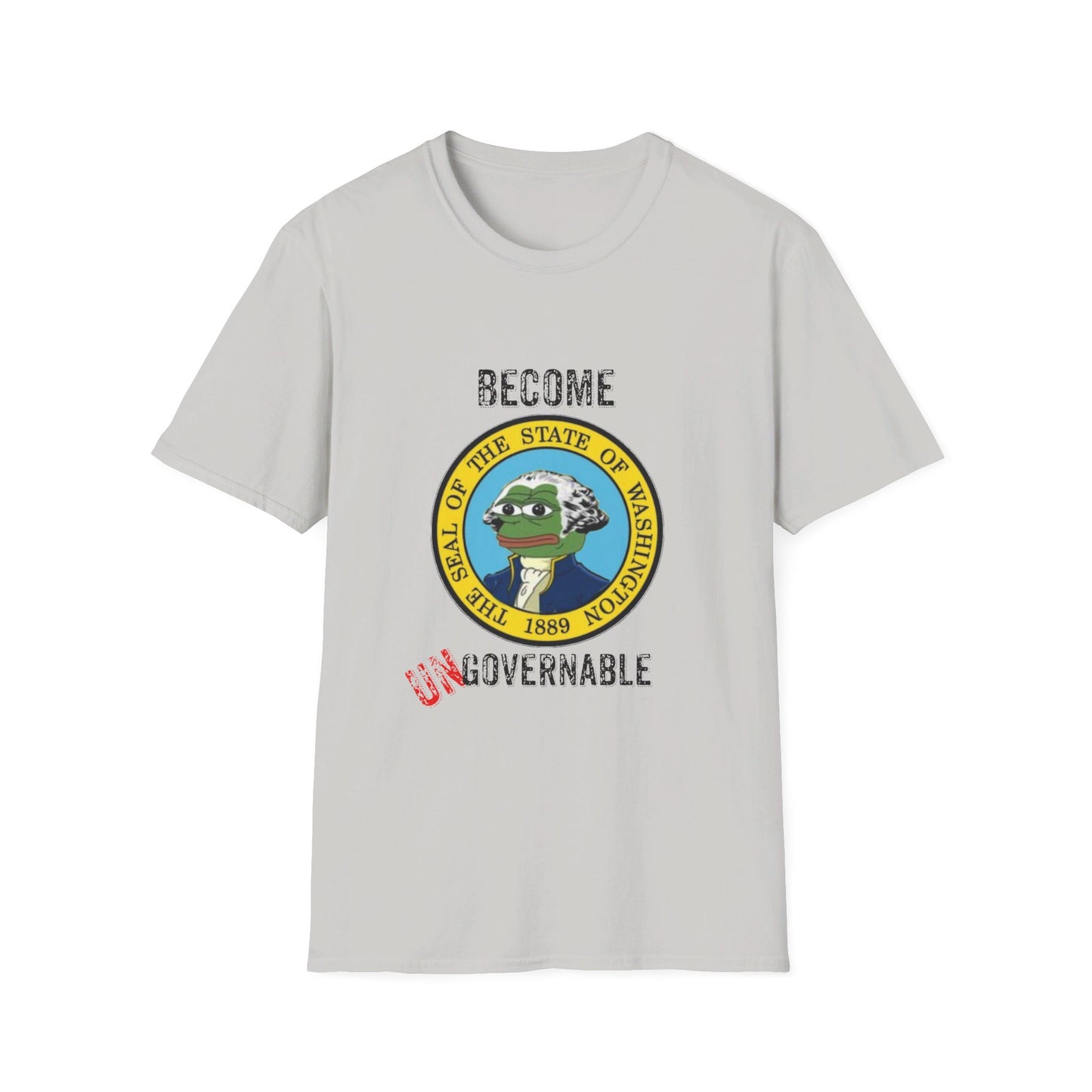 Become Ungovernable Washington Seal with Pepe Softstyle T-Shirt