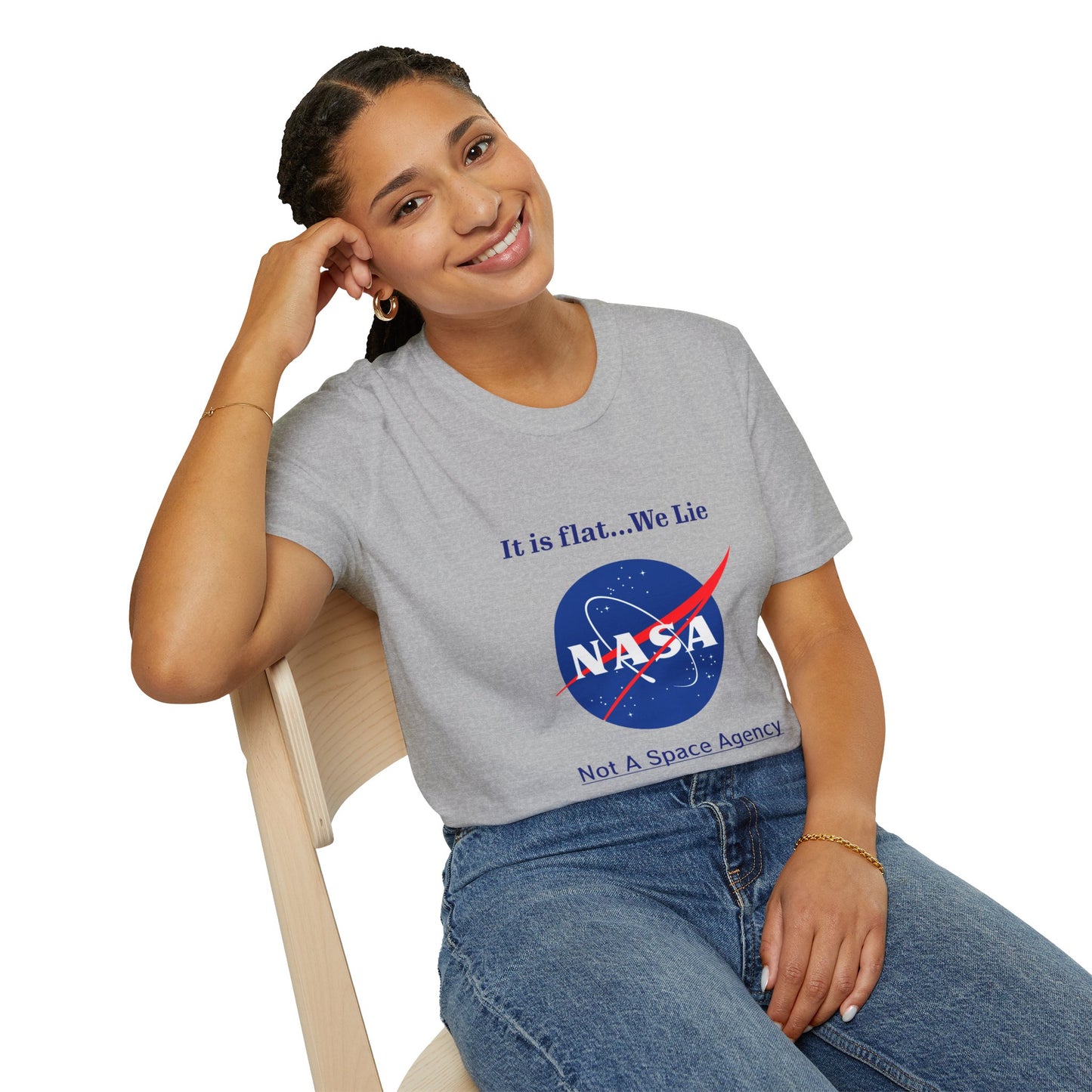 Nasa Flat Earth Unisex T-Shirt