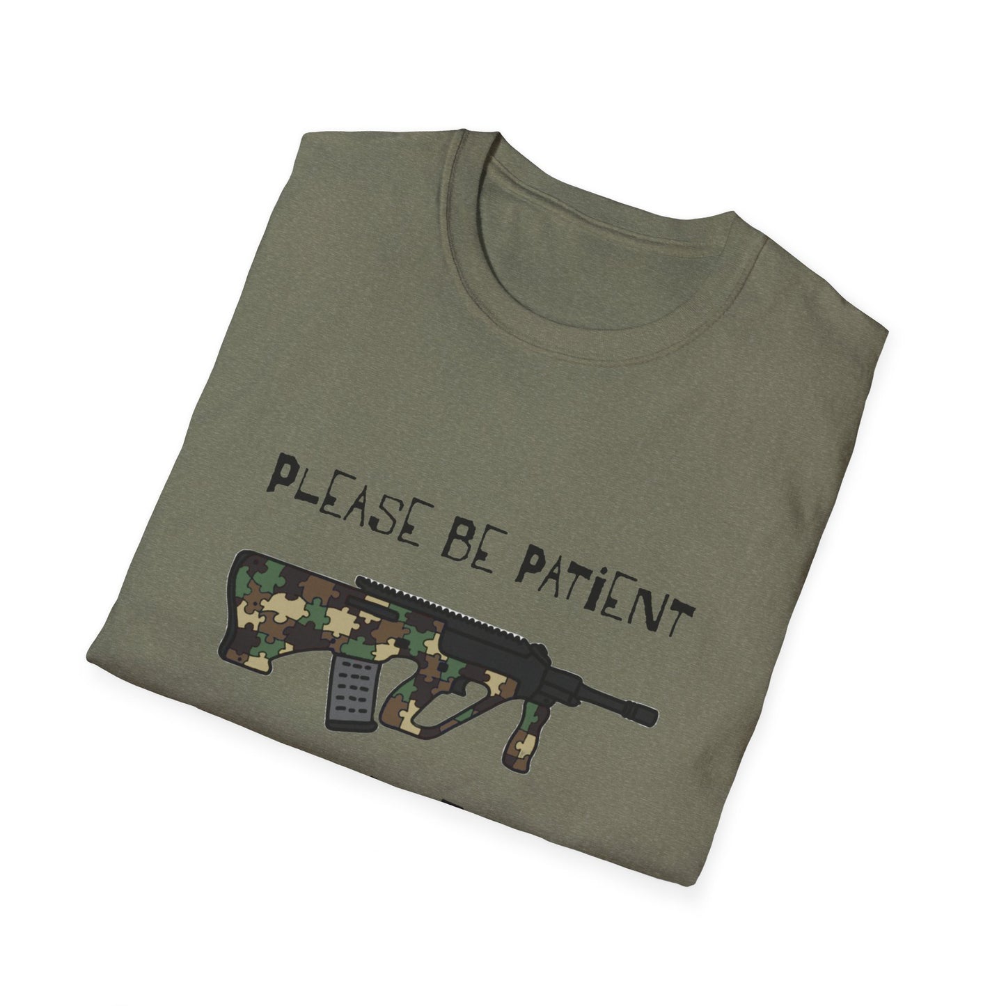 M81 Be Patient I have Augtism Softstyle T-Shirt