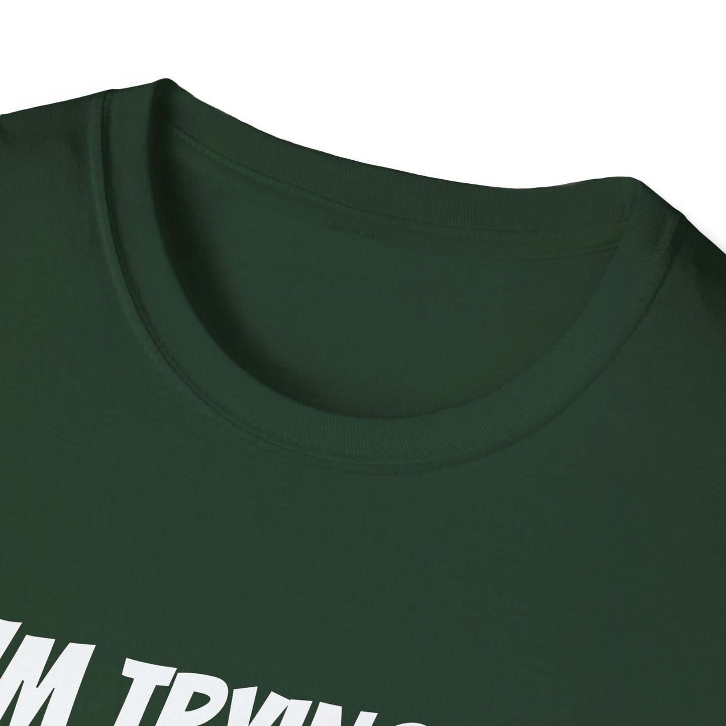 I'm trying to get her a green card Funny First date Unisex Softstyle T-Shirt