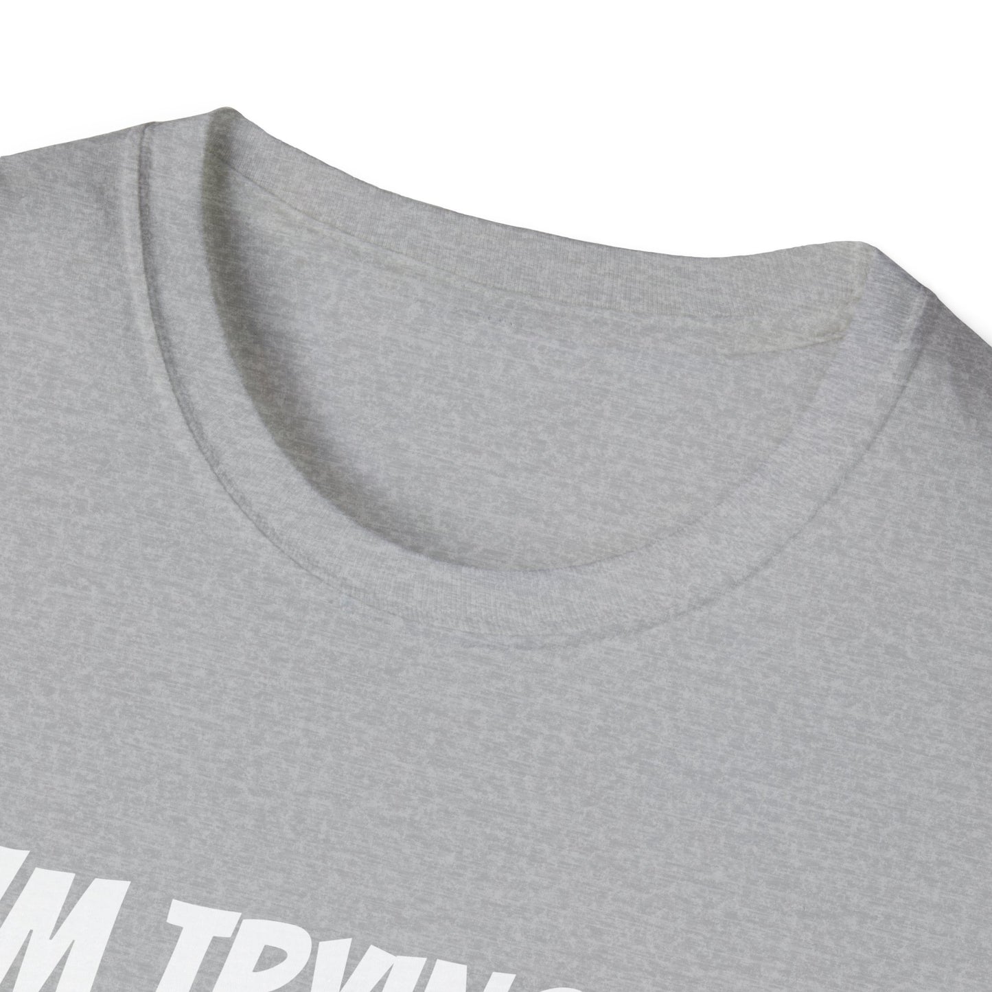 I'm trying to get her a green card Funny First date Unisex Softstyle T-Shirt