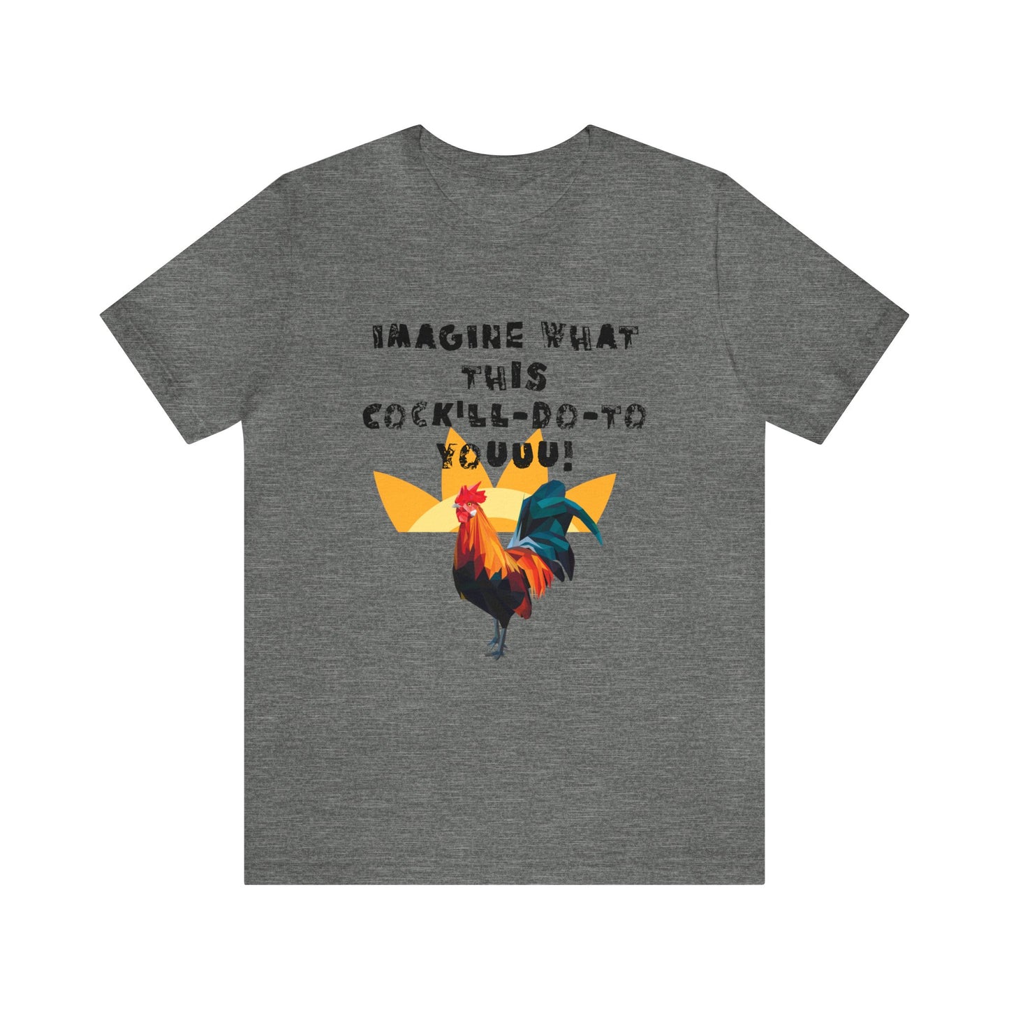 Rooster Adult Humor Men's Jersey Short Sleeve Tee