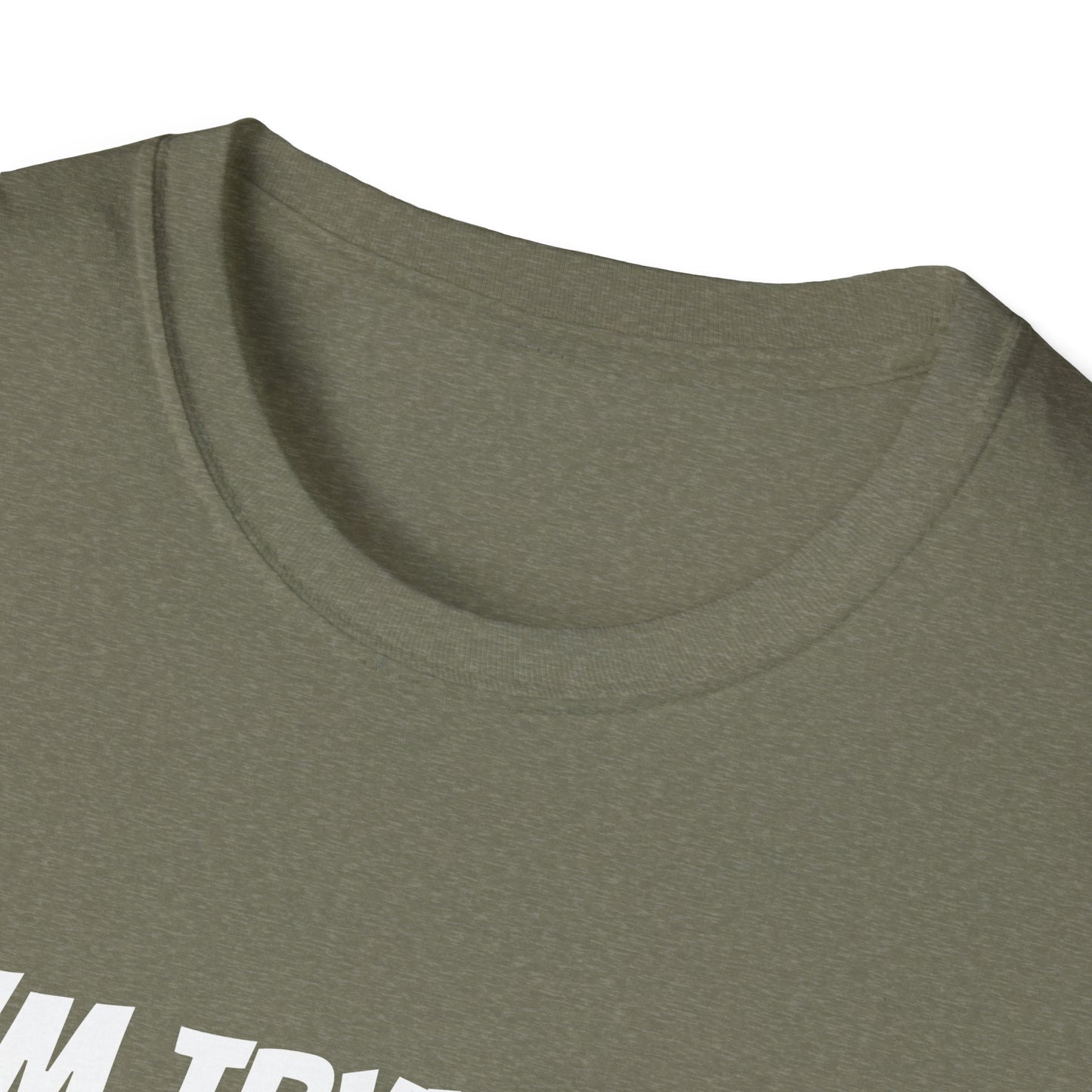 I'm trying to get him a green card Funny First date Unisex Softstyle T-Shirt