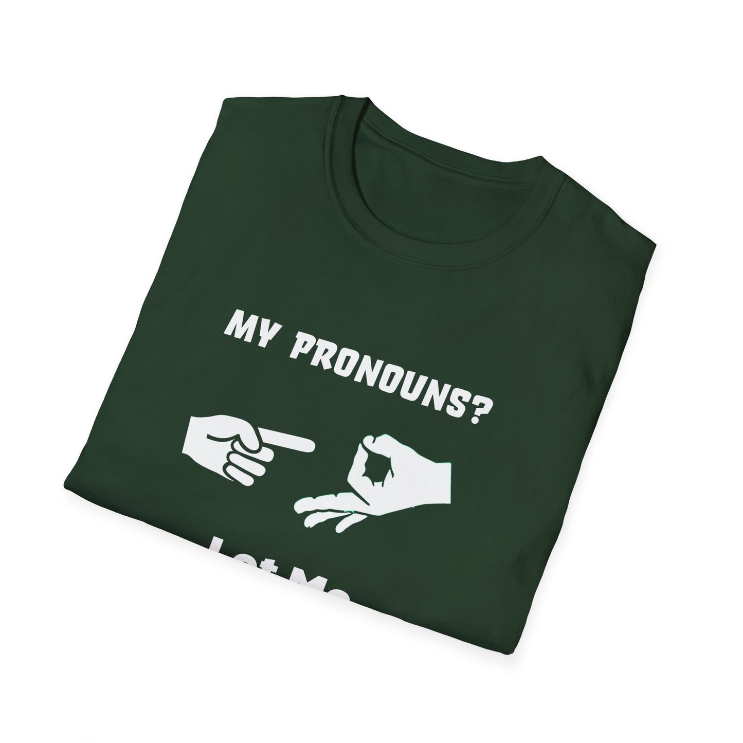 Unisex Softstyle T-Shirt My Pronouns? She / Them Tidd!es$