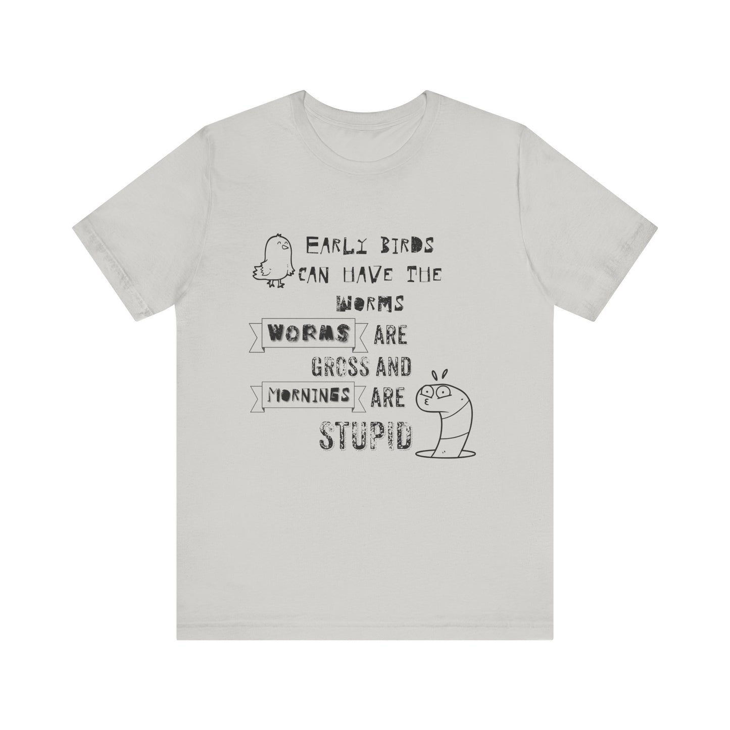 Mornings Are Stupid Sassy Jersey Short Sleeve Tee