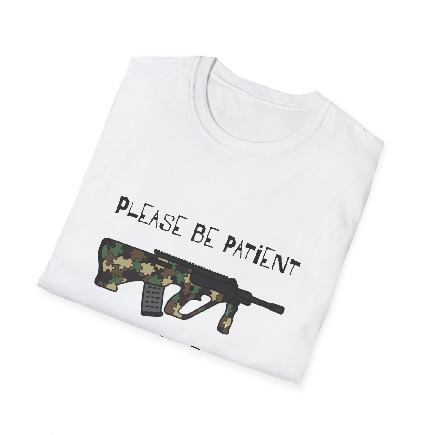 M81 Be Patient I have Augtism Softstyle T-Shirt