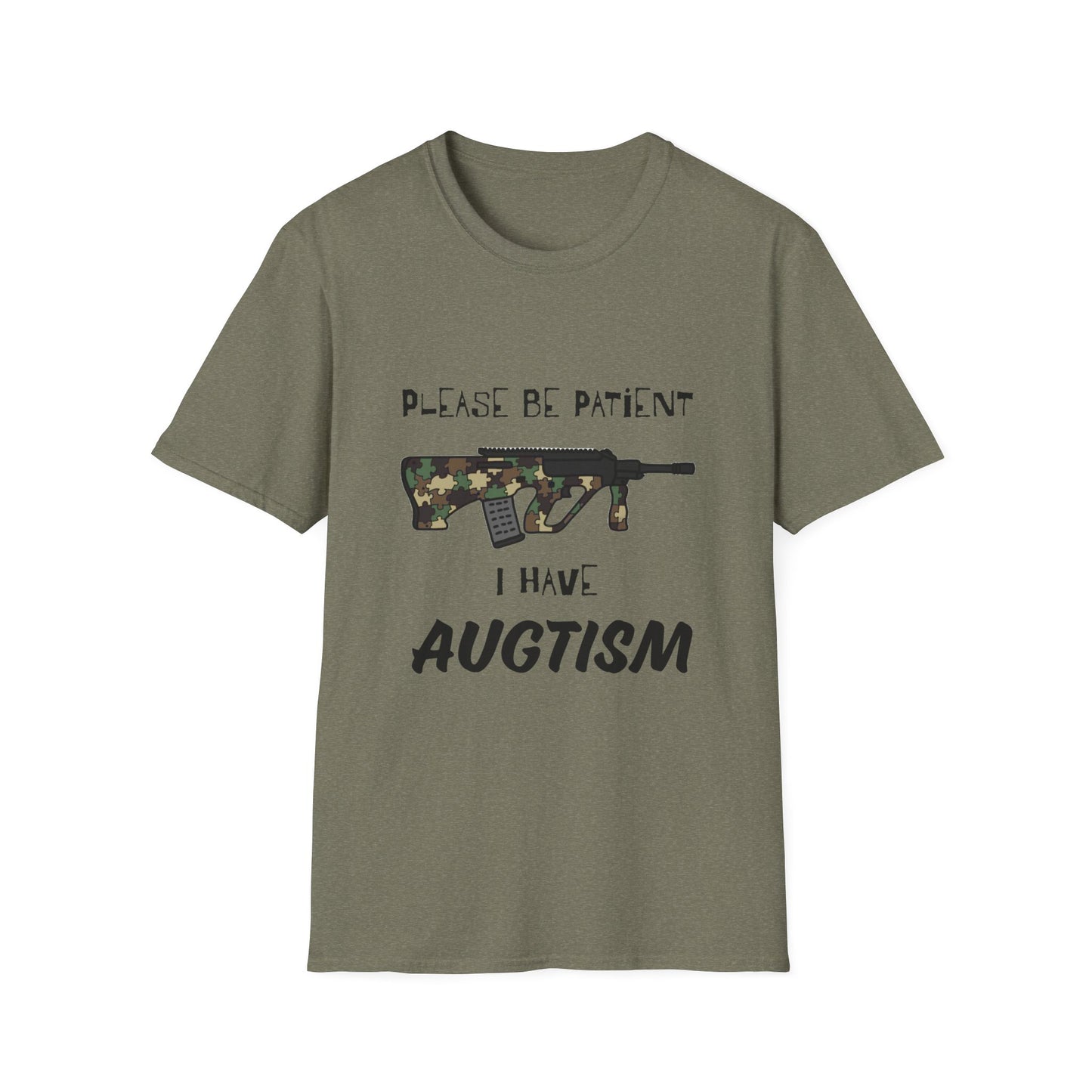 M81 Be Patient I have Augtism Softstyle T-Shirt