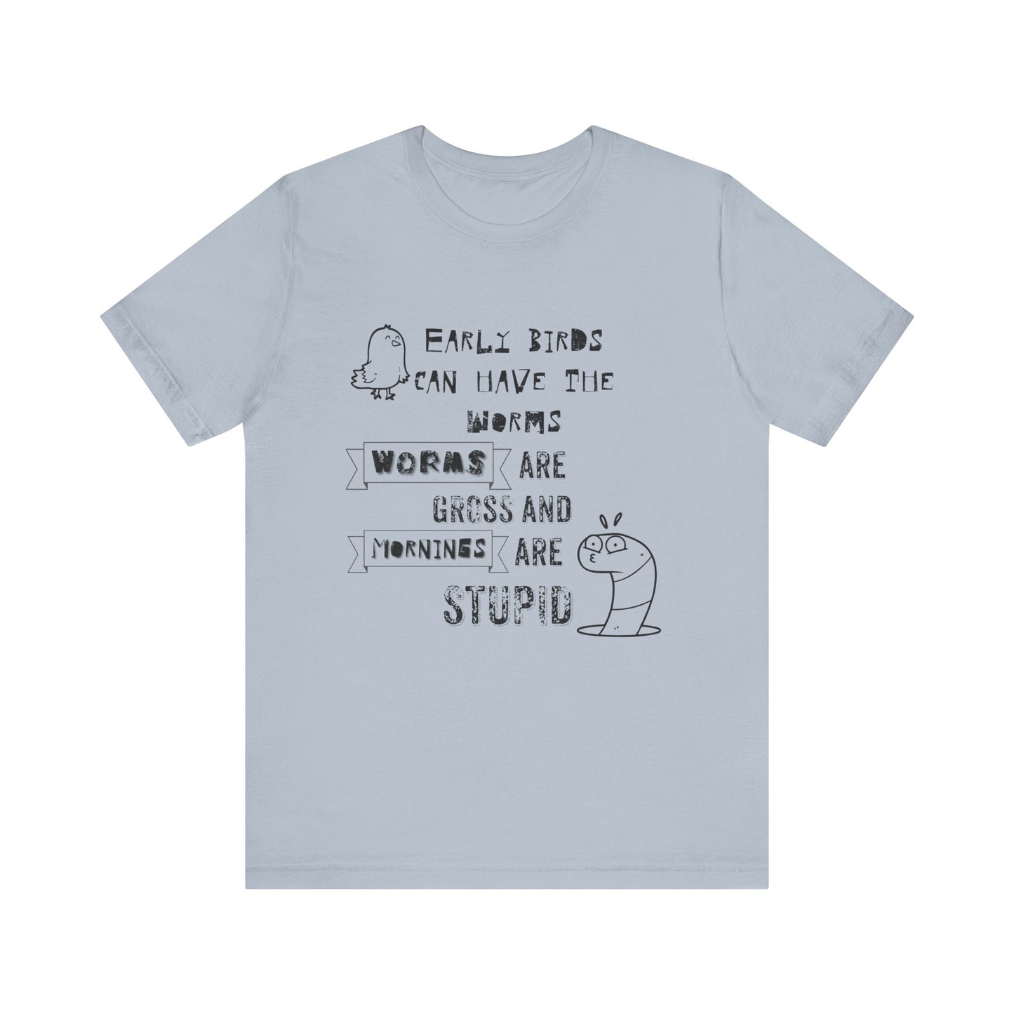 Mornings Are Stupid Sassy Jersey Short Sleeve Tee