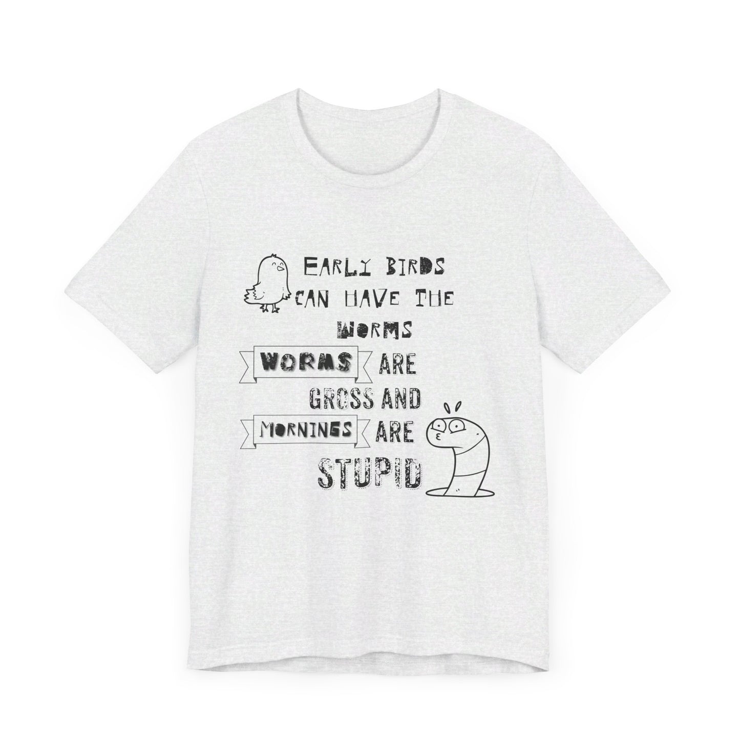 Mornings Are Stupid Sassy Jersey Short Sleeve Tee