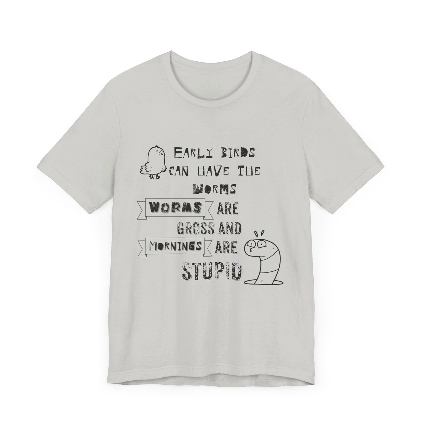Mornings Are Stupid Sassy Jersey Short Sleeve Tee