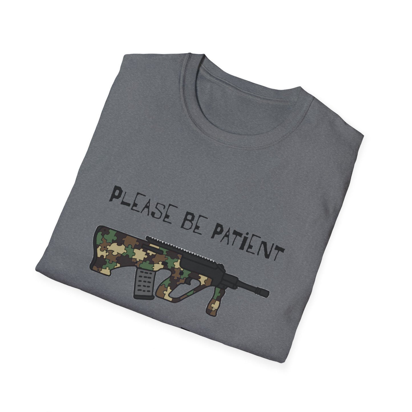 M81 Be Patient I have Augtism Softstyle T-Shirt