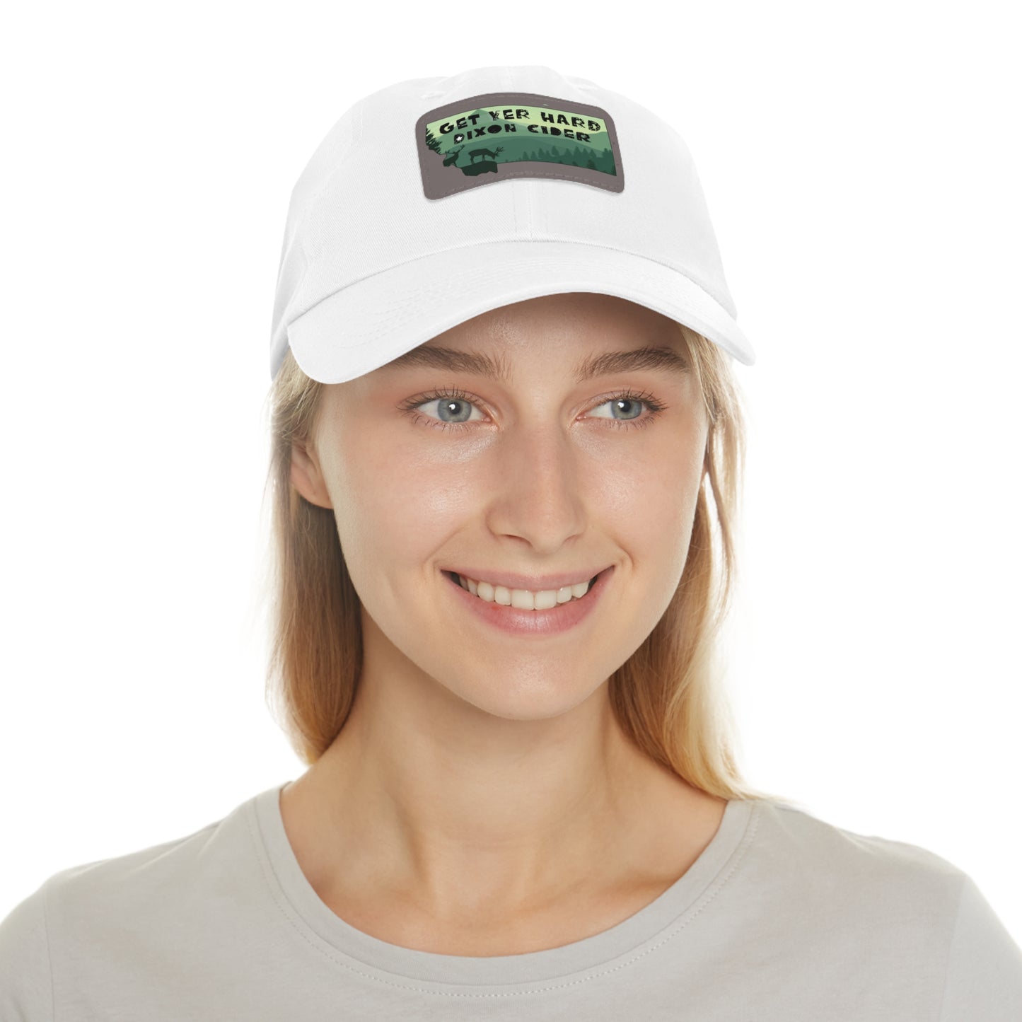 Get Your Hard Dixon Cider Hat with Leather Patch (Rectangle)