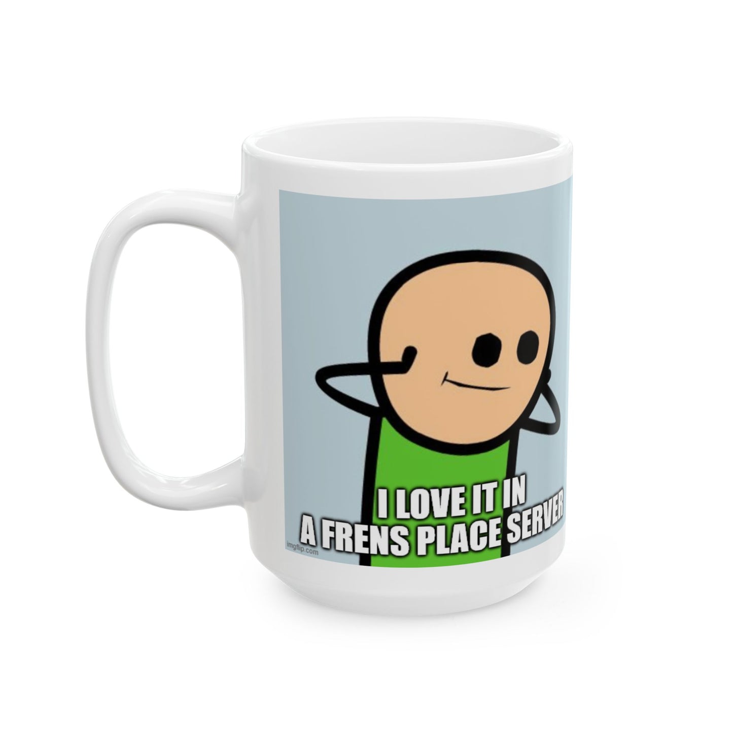 Frens Place Discord Server Mug | 11oz & 15oz | Perfect Gift for Besties, Unique Coffee Cup, Cute Humor Mug, Geeky Decor