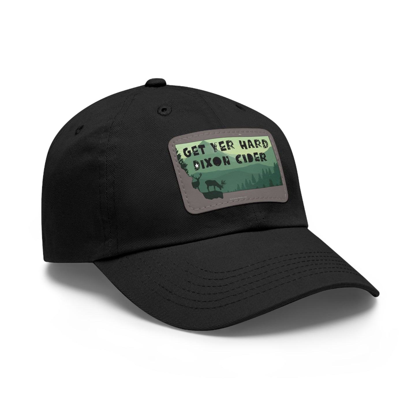 Get Your Hard Dixon Cider Hat with Leather Patch (Rectangle)