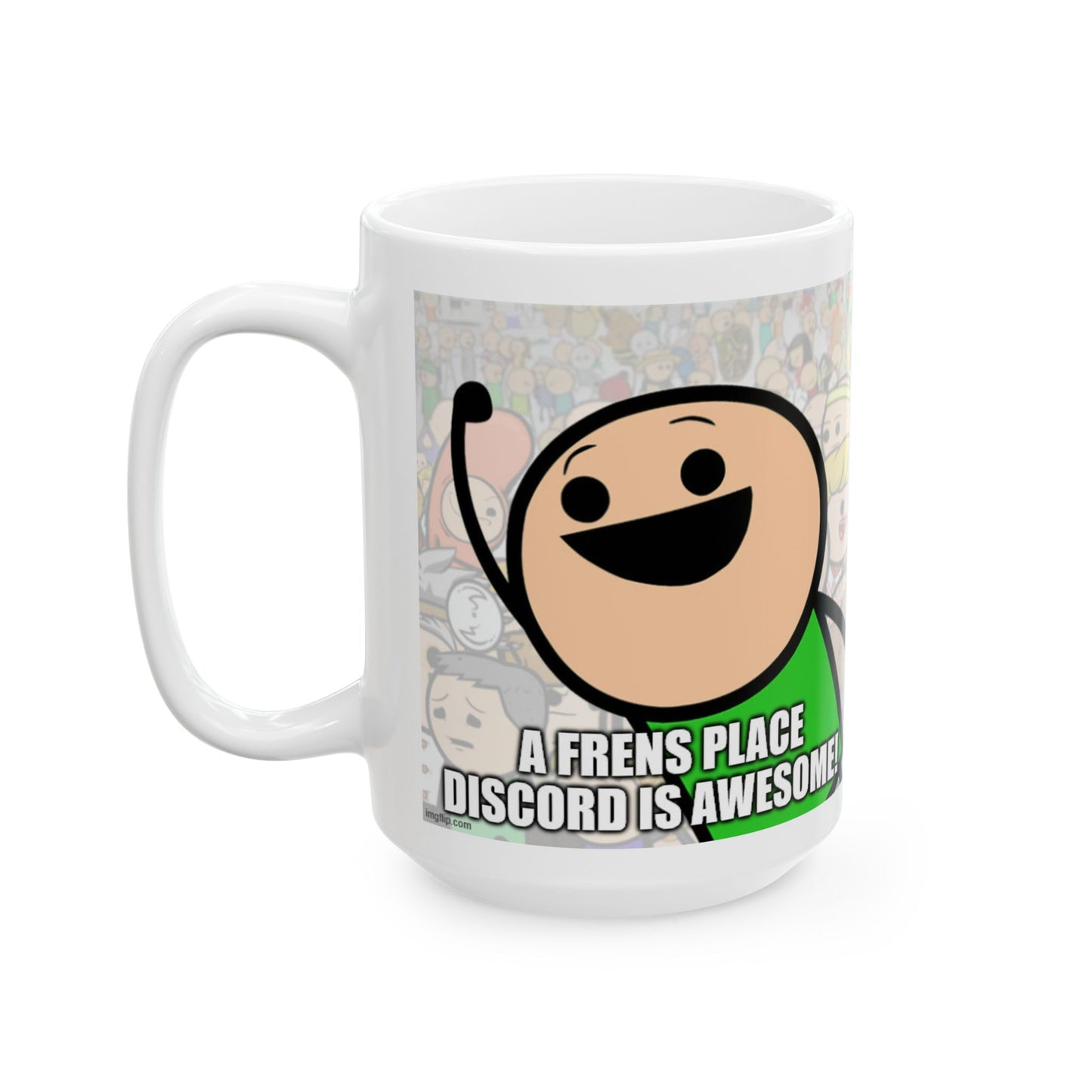 Frens Place on Discord Ceramic Mug - Fun Gift for Friends, Coffee Lovers, Tea Enthusiasts, Unique Home Decor, Friendship Celebrations