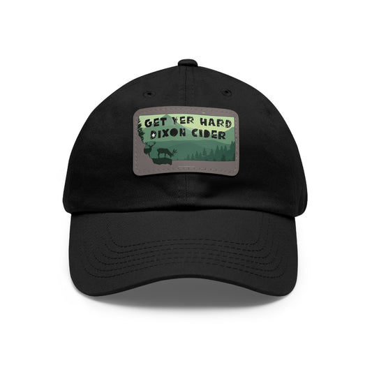 Get Your Hard Dixon Cider Hat with Leather Patch (Rectangle)