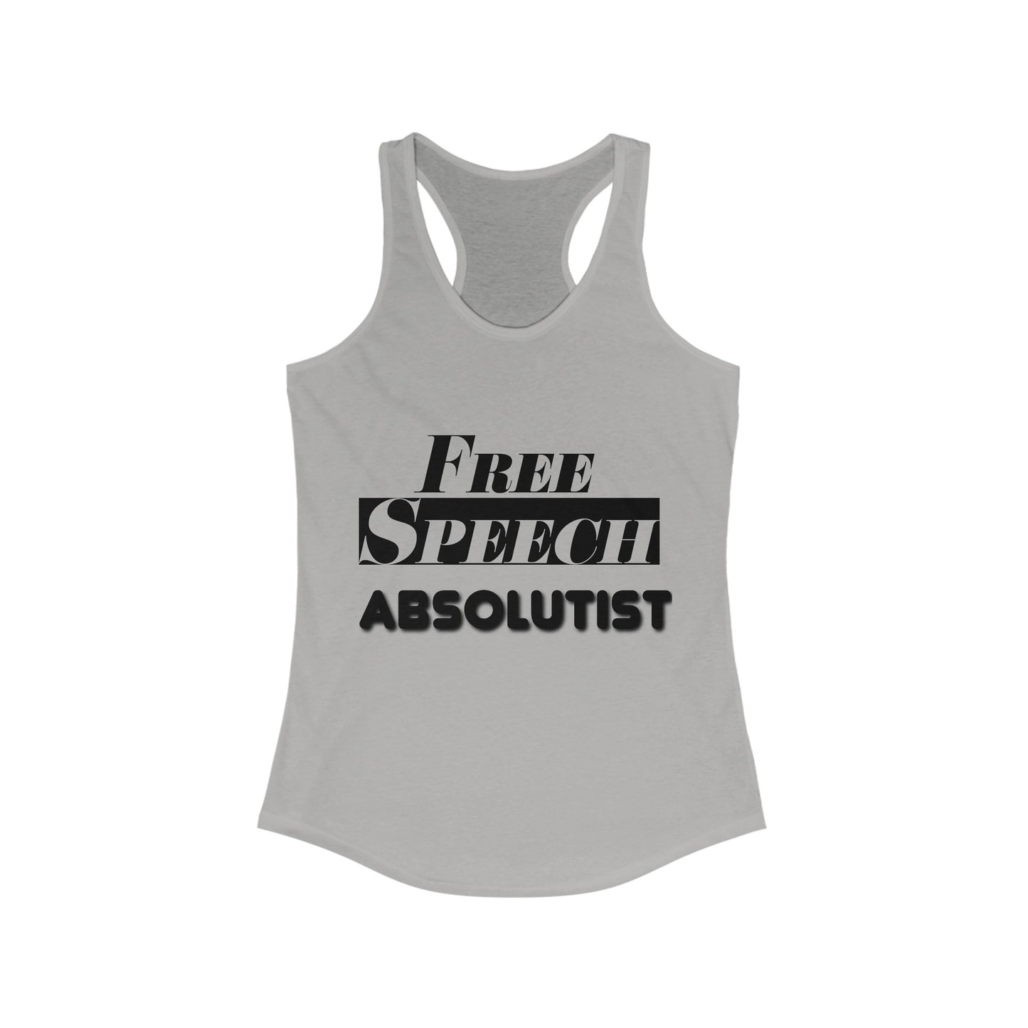 Free Speech Absolutist Women's Ideal Racerback Tank