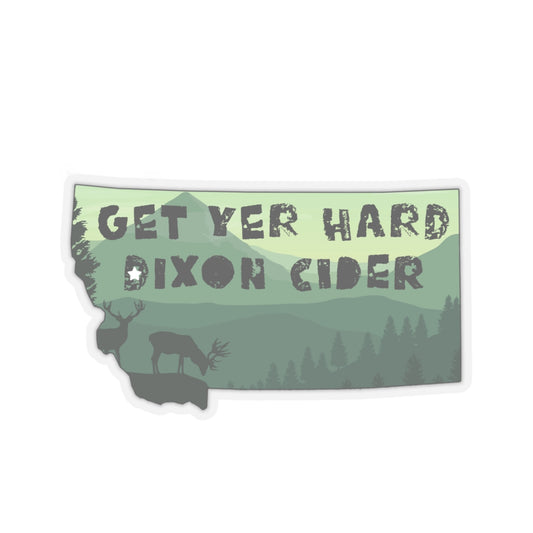 Get Yer Hard Dixon Cider Montana Stickers
