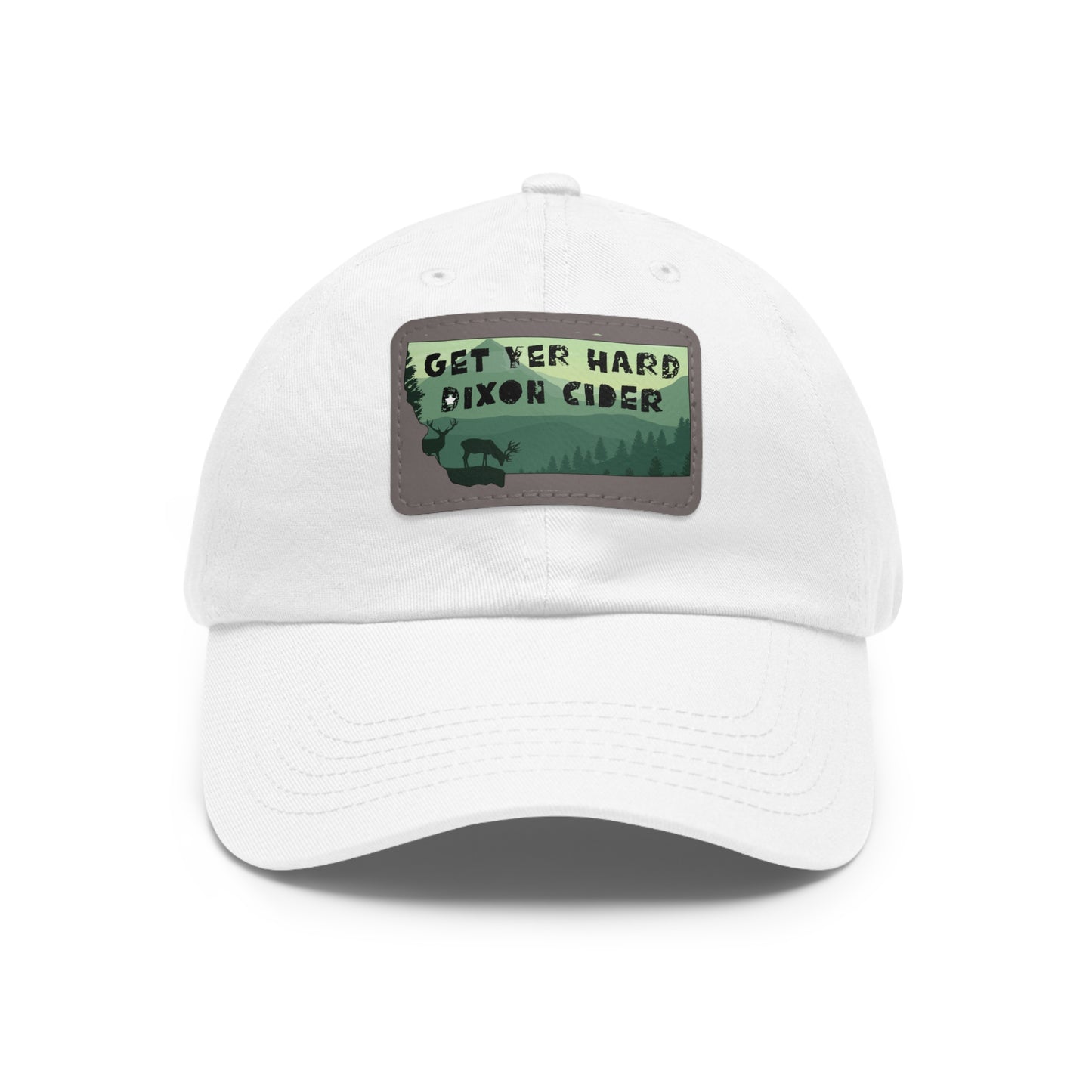 Get Your Hard Dixon Cider Hat with Leather Patch (Rectangle)