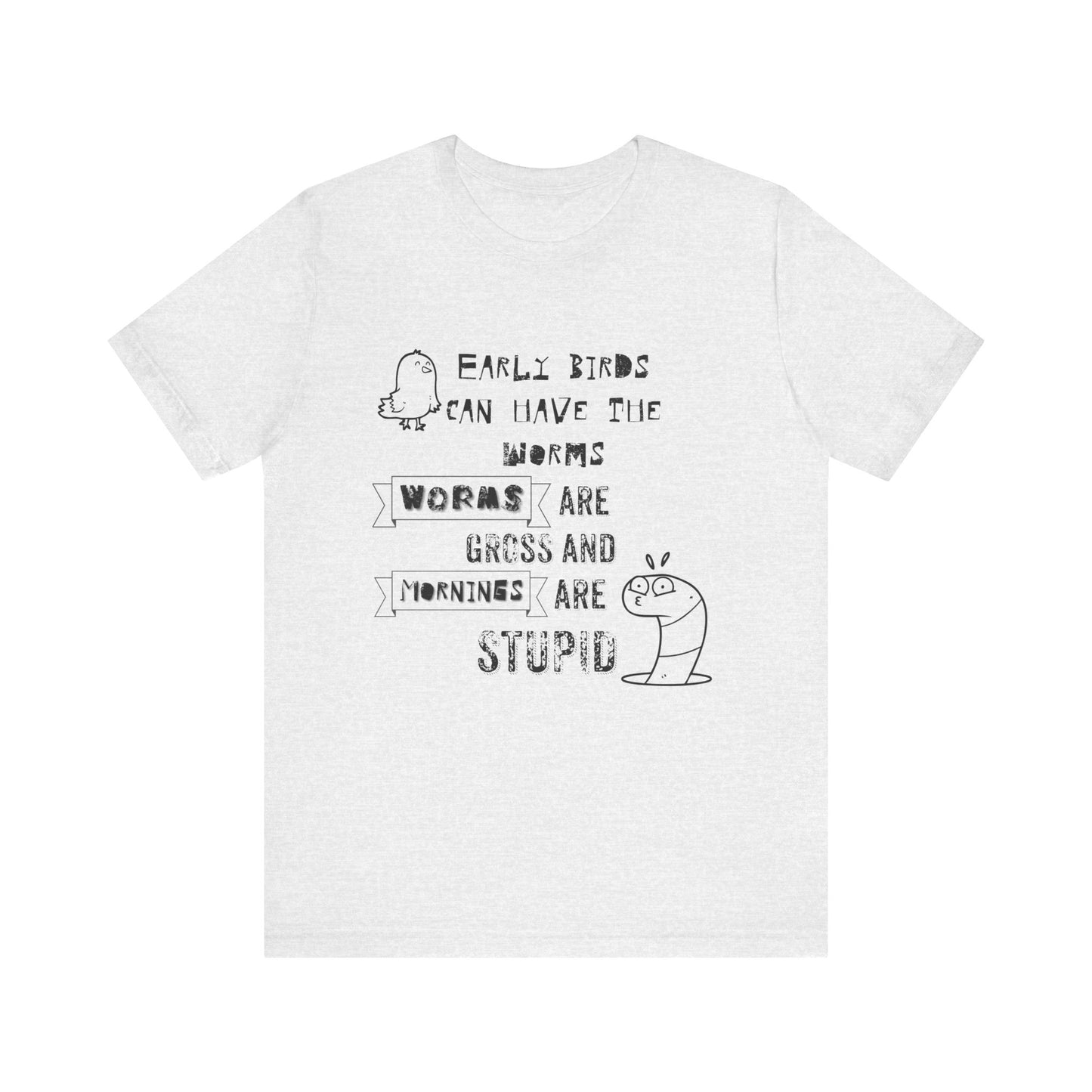 Mornings Are Stupid Sassy Jersey Short Sleeve Tee