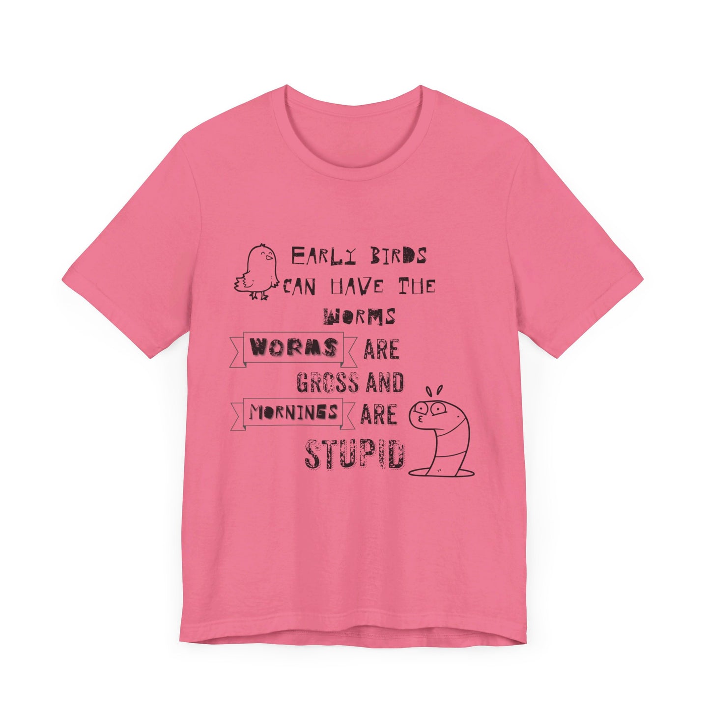 Mornings Are Stupid Sassy Jersey Short Sleeve Tee